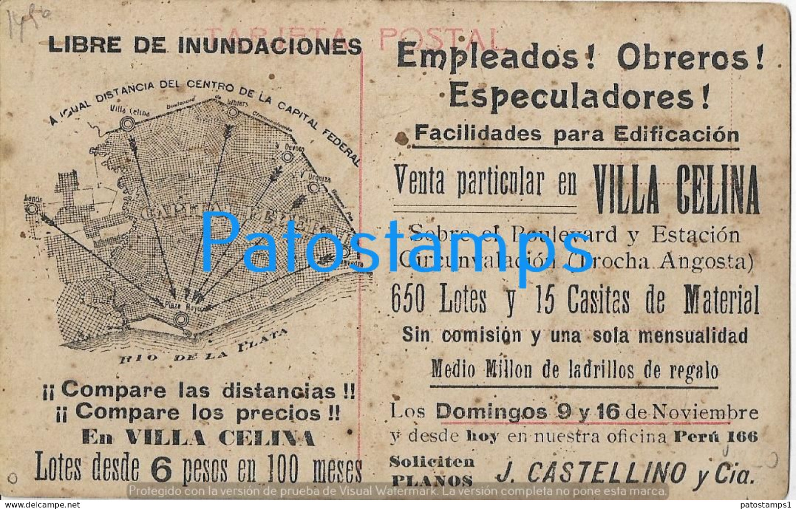 227836 ARGENTINA CENTENARY PATRIOTIC HERALDRY FLAG  BS AS CASA DE GOBIERNO VERY PROCER POSTAL POSTCARD - Argentinië