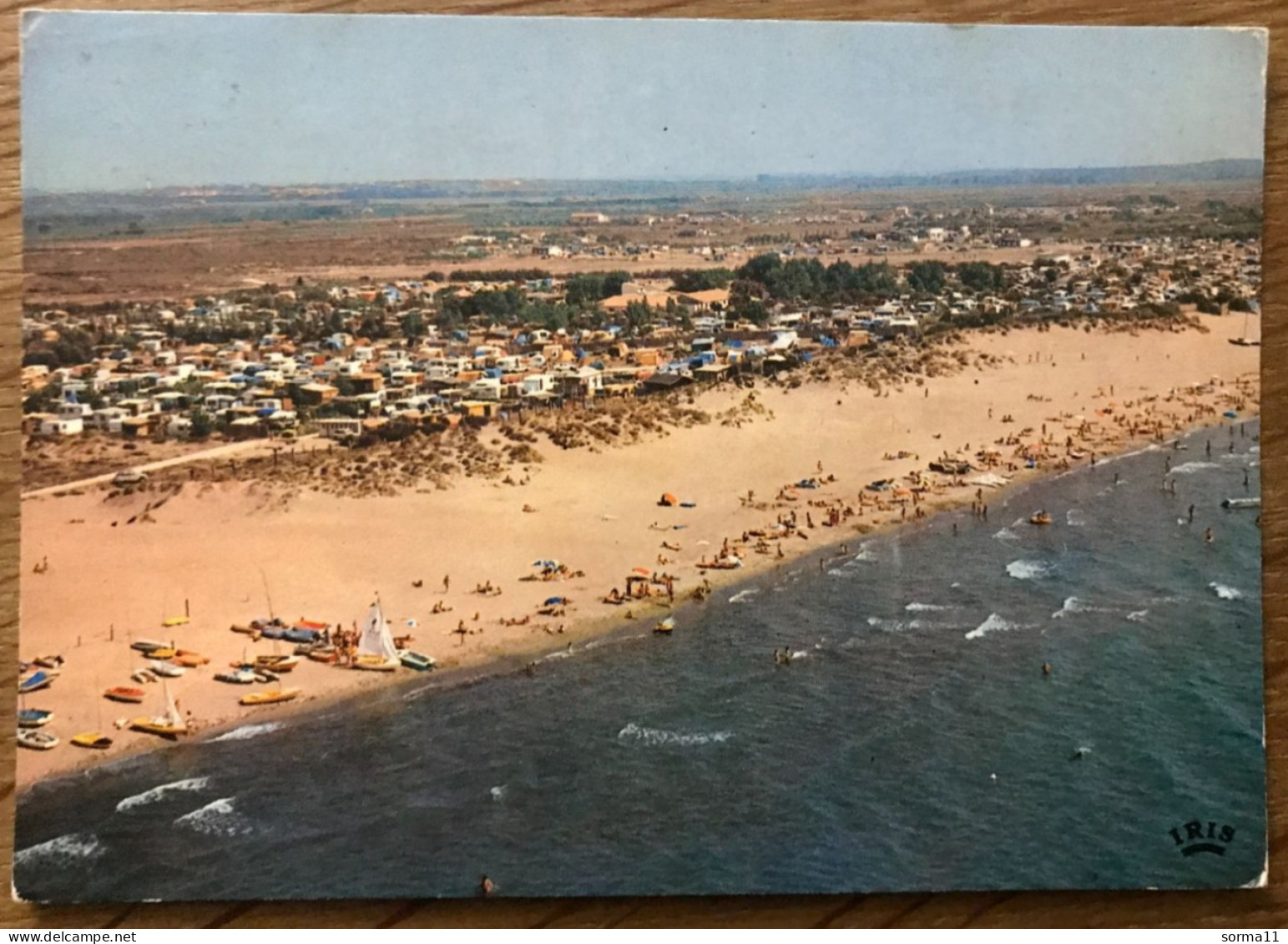 CP SERIGNAN PLAGE 34 Le Camping Et La Plage Vue Du Ciel - Otros & Sin Clasificación