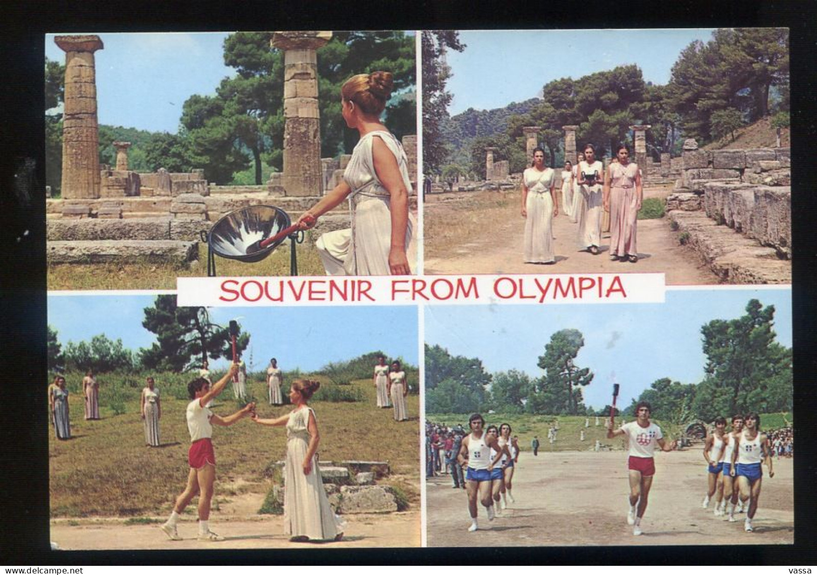 1972 OLYMPIE -Céremonie De La Prise De La Flamme Olympique,  Ed. KOMPETIS  SKOUFOU 28. Grèce , Greece - Grecia