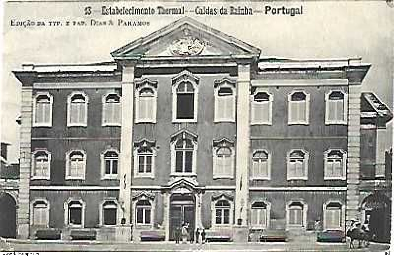 Portugal & Marcofilia, Estabelecimento Thermal, Ed. Da T.Y.P E Pap. Dias &  Paramos, Grândola 1910 (13) - Leiria