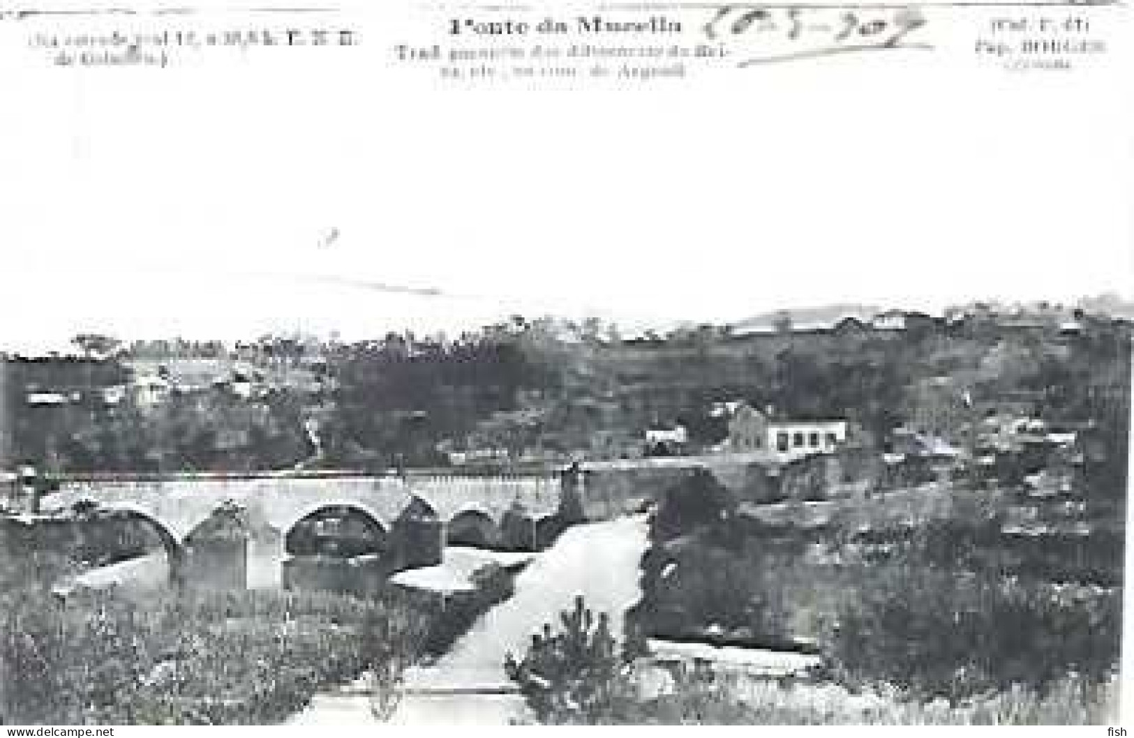 Portugal & Marcofilia, Arganil, Ponte Da Mucella, Estrada Real 12 A 38.8Km De Coimbra, Poiares A Manteigas 1909 (13 - Lettres & Documents