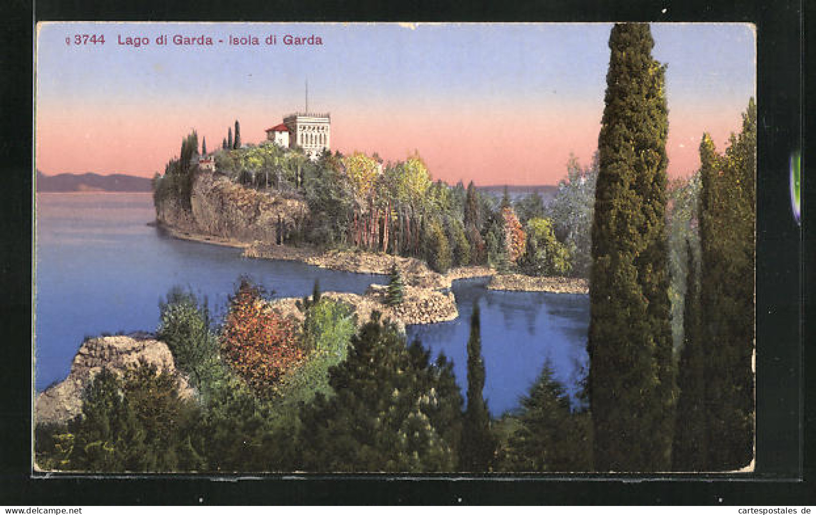 Cartolina Isola Di Garda, Villa Borghese  - Otros & Sin Clasificación