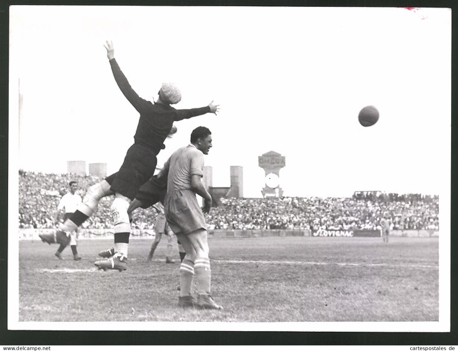 Fotografie Ansicht Prag, Fussballspiel Stadtauswahl Berlin Vs Prag Im Stadion Von Sparta Prag 1939  - Sport