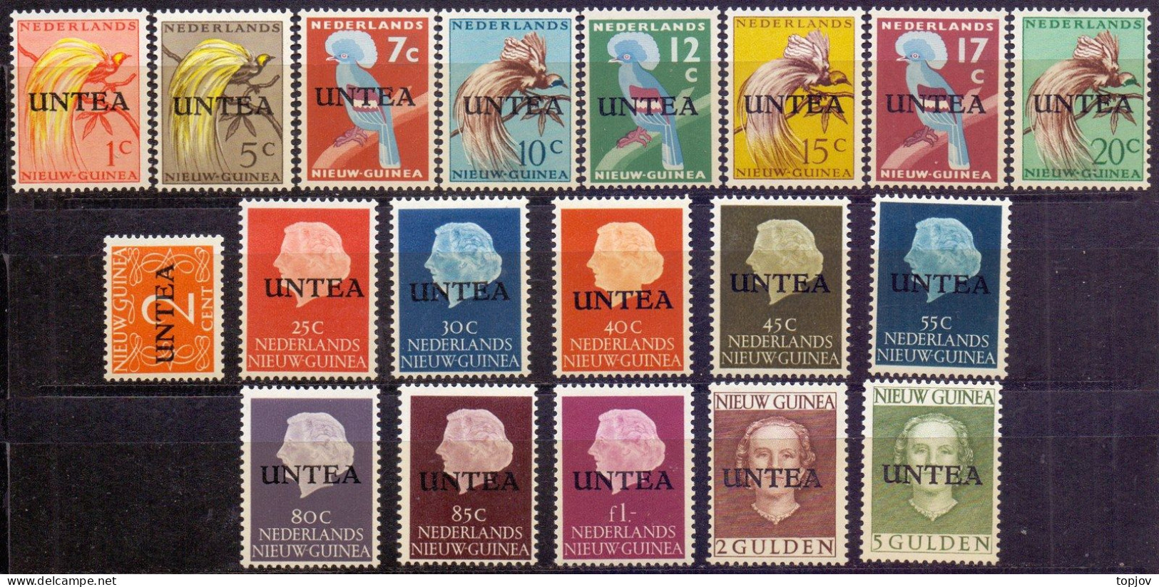 UNTEA UNO - NEDERLAND NEW GUINEA - BIRDS - **MNH - 1962 - Zangvogels