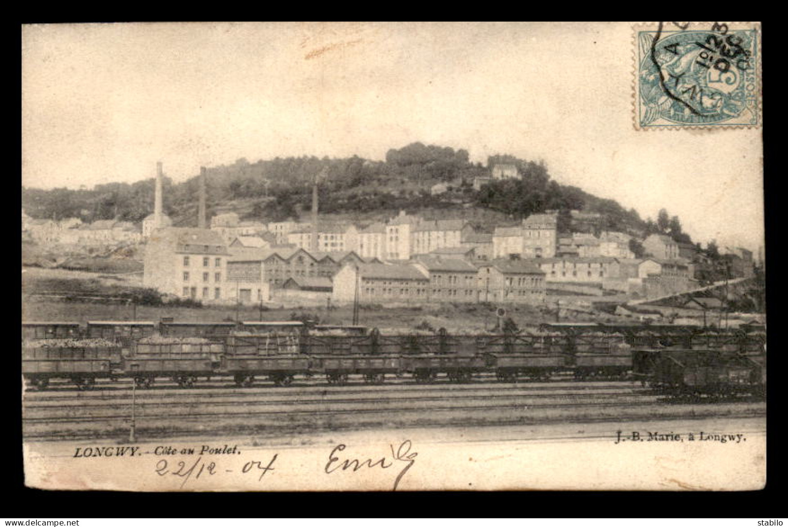 54 - LONGWY - COTE AUX POULETS - TRAINS SUR LA LIGNE DE CHEMIN DE FER - VOIR ETAT - Longwy