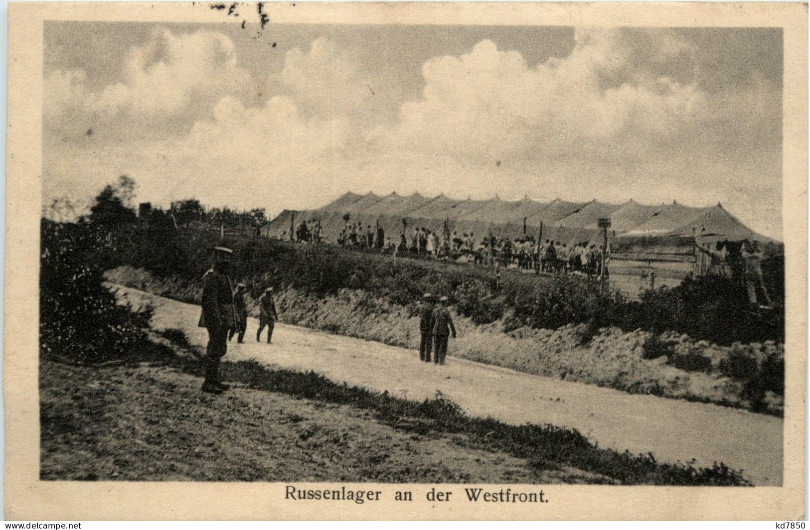 Russenlager An Der Westfront - Feldpost - Weltkrieg 1914-18