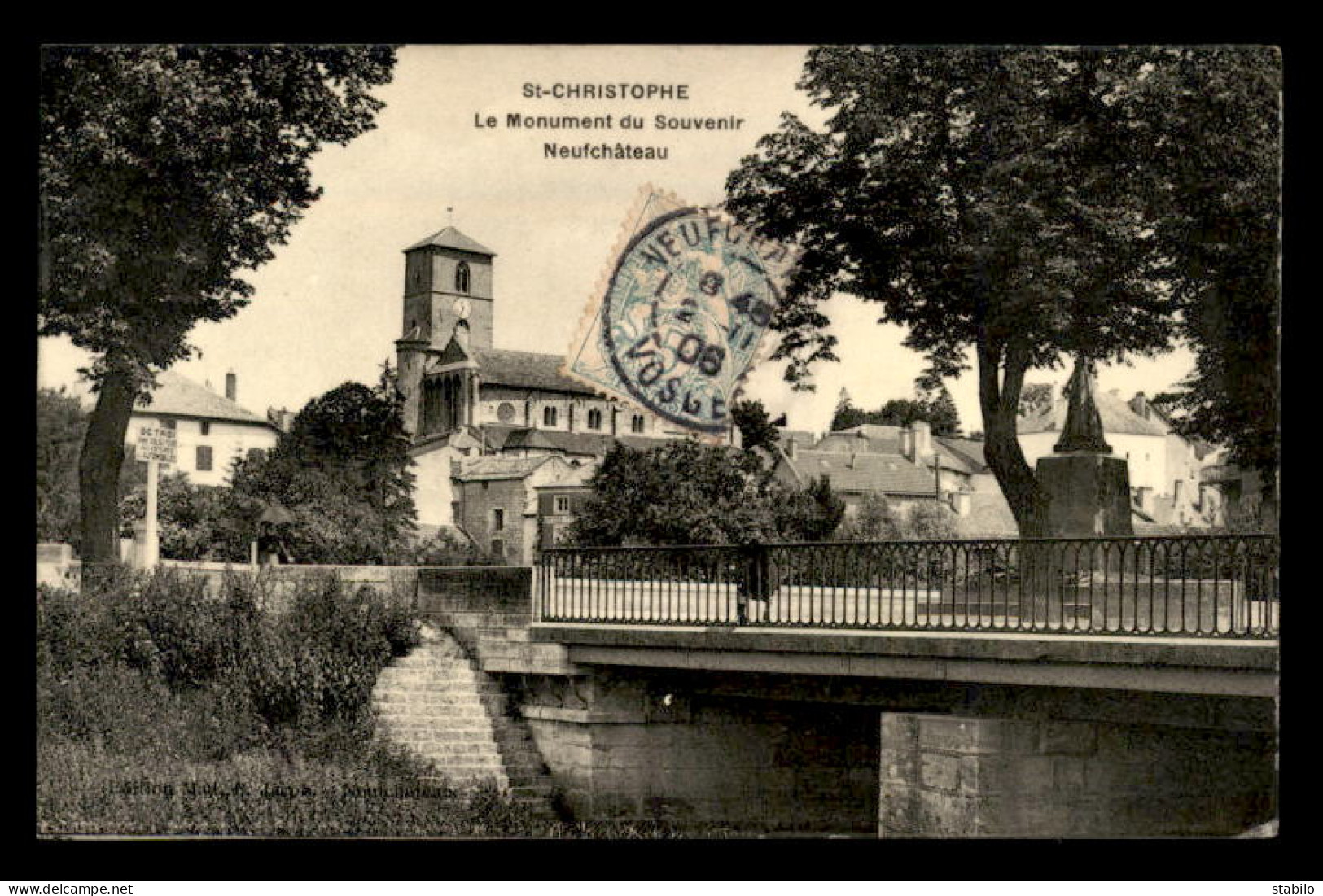 88 - NEUFCHATEAU - ST-CHRISTOPHE - LE MONUMENT DU SOUVENIR - Neufchateau