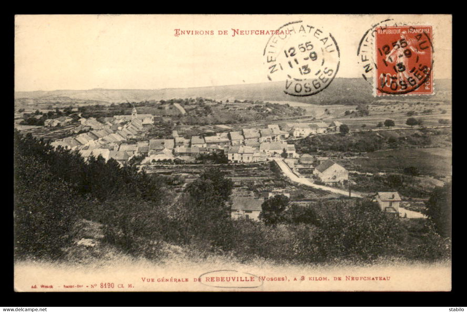 88 - REBEUVILLE - VUE GENERALE - Autres & Non Classés