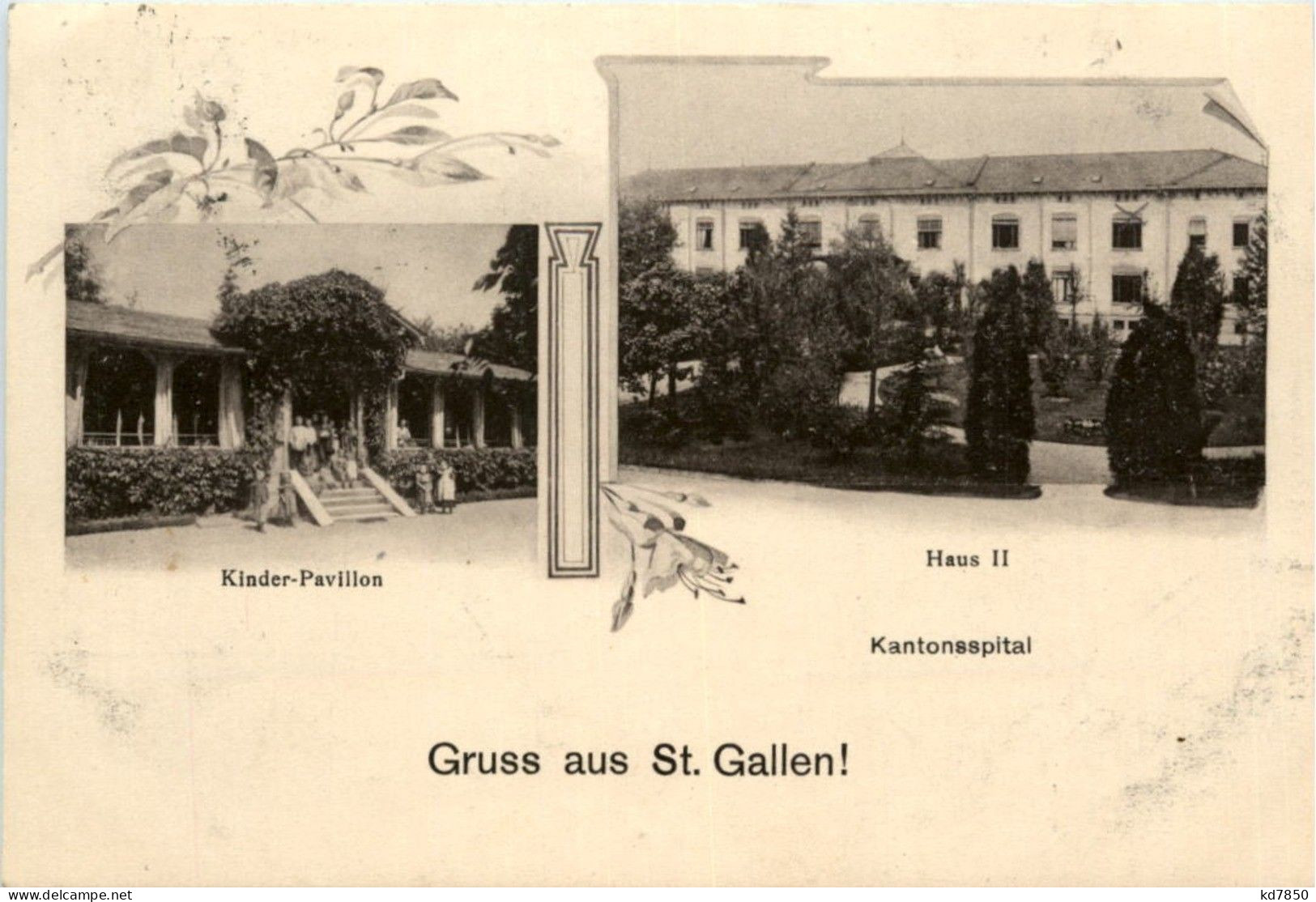Gruss Aus St. Gallen - Kantons Spital - Saint-Gall