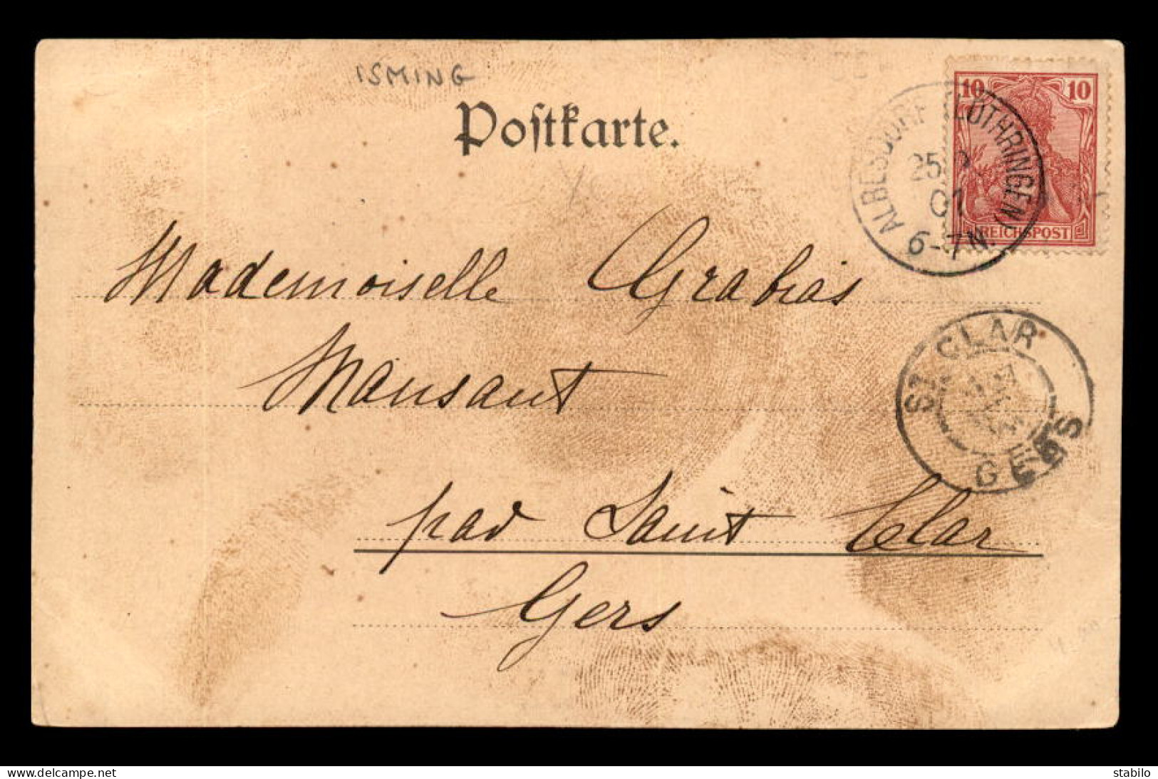 57 - INSMINGEN - INSMING - GRUSS AUS - RUE ST-ANNA - RUE ST-GEORGES - HOTEL STREIFF - Autres & Non Classés