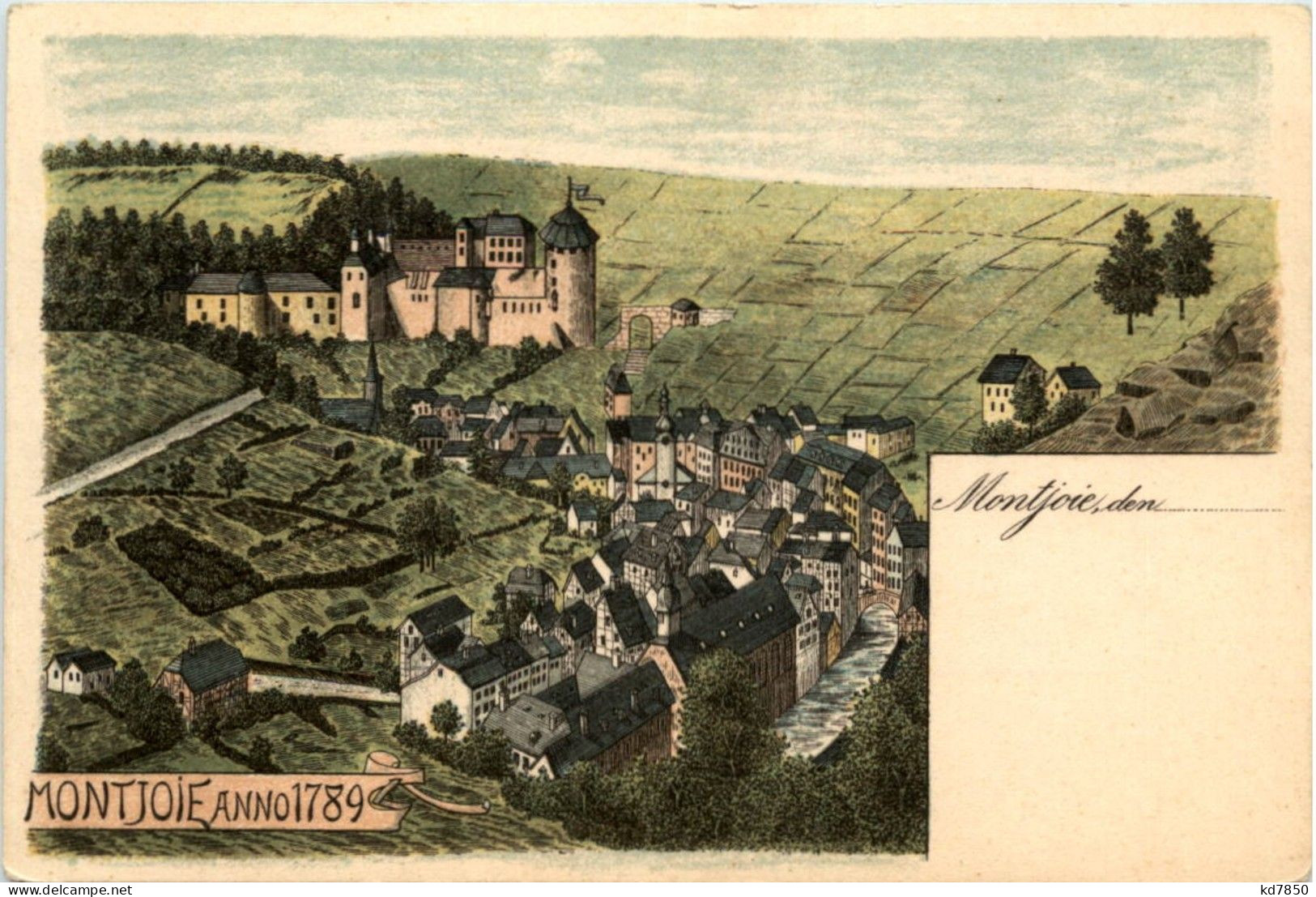 Montjoie Anno 1789 - Litho - Monschau
