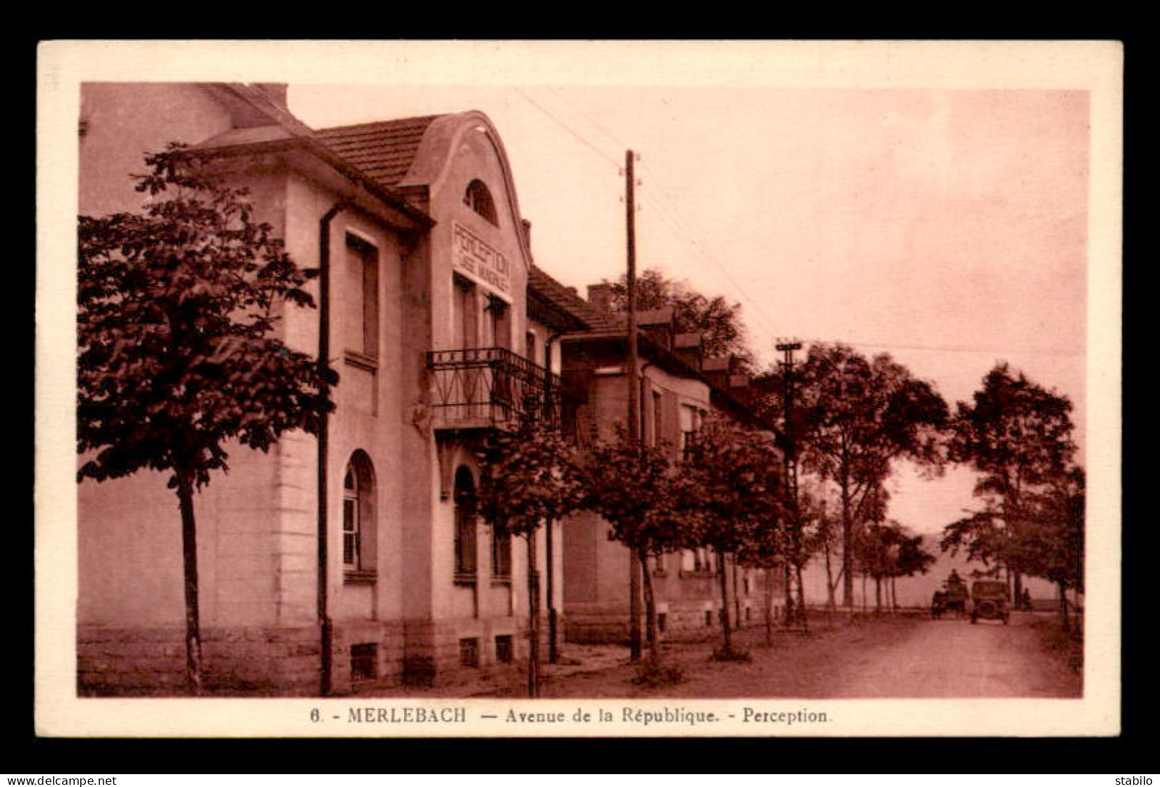 57 - MERLEBACH - AVENUE DE LA REPUBLIQUE - LA PERCEPTION - Sonstige & Ohne Zuordnung