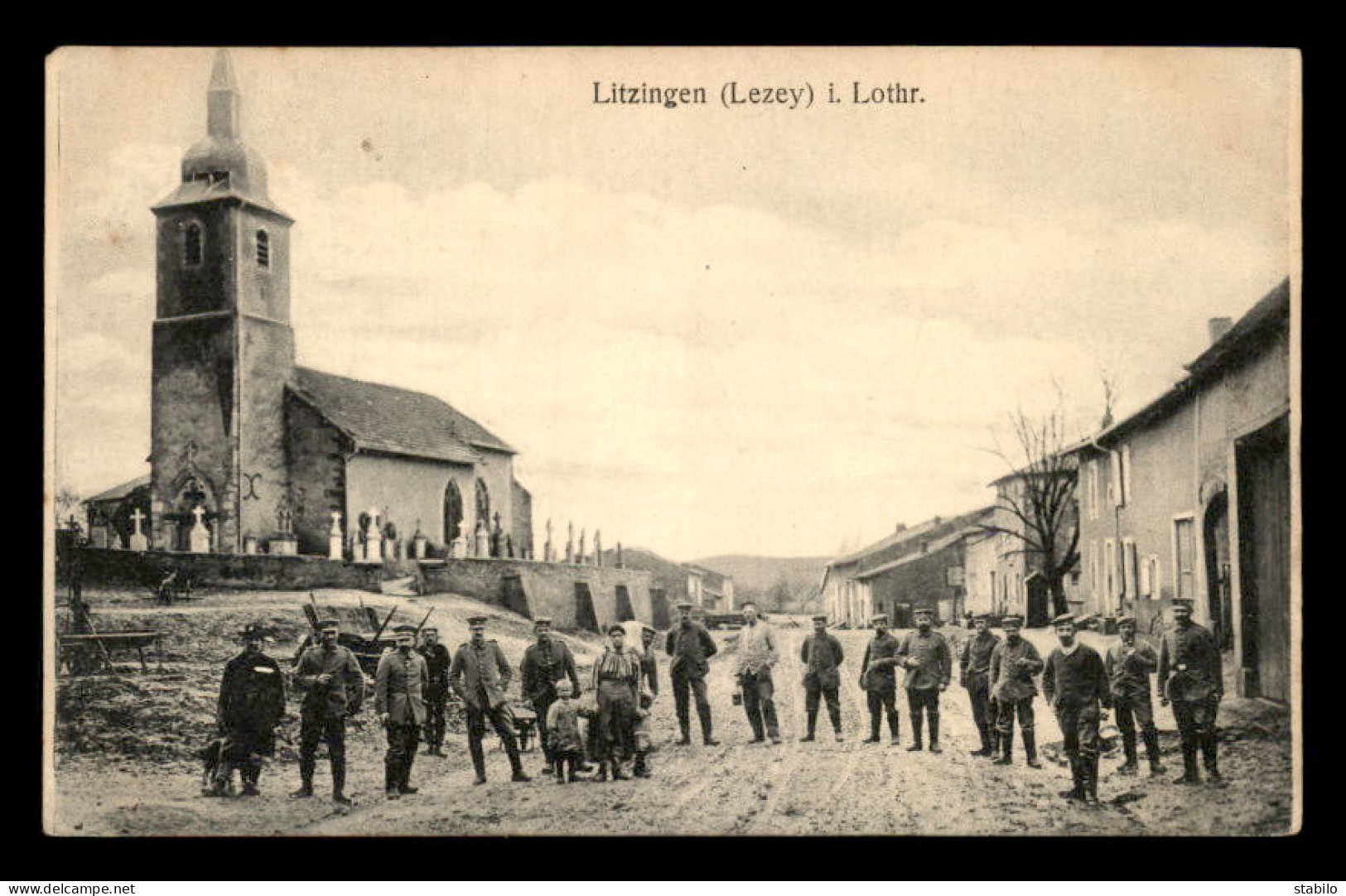 57 - LITZINGEN - LEZEY - RUE PRINCIPALE - Autres & Non Classés