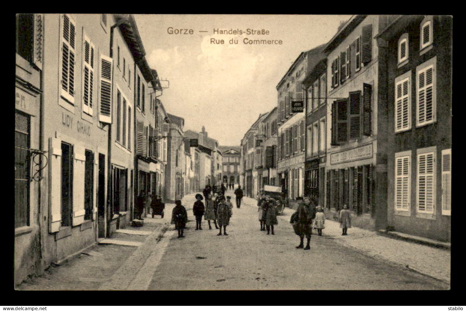 57 - GORZE - RUE DU COMMERCE - MAGASIN LIDY GIRAUD - Autres & Non Classés