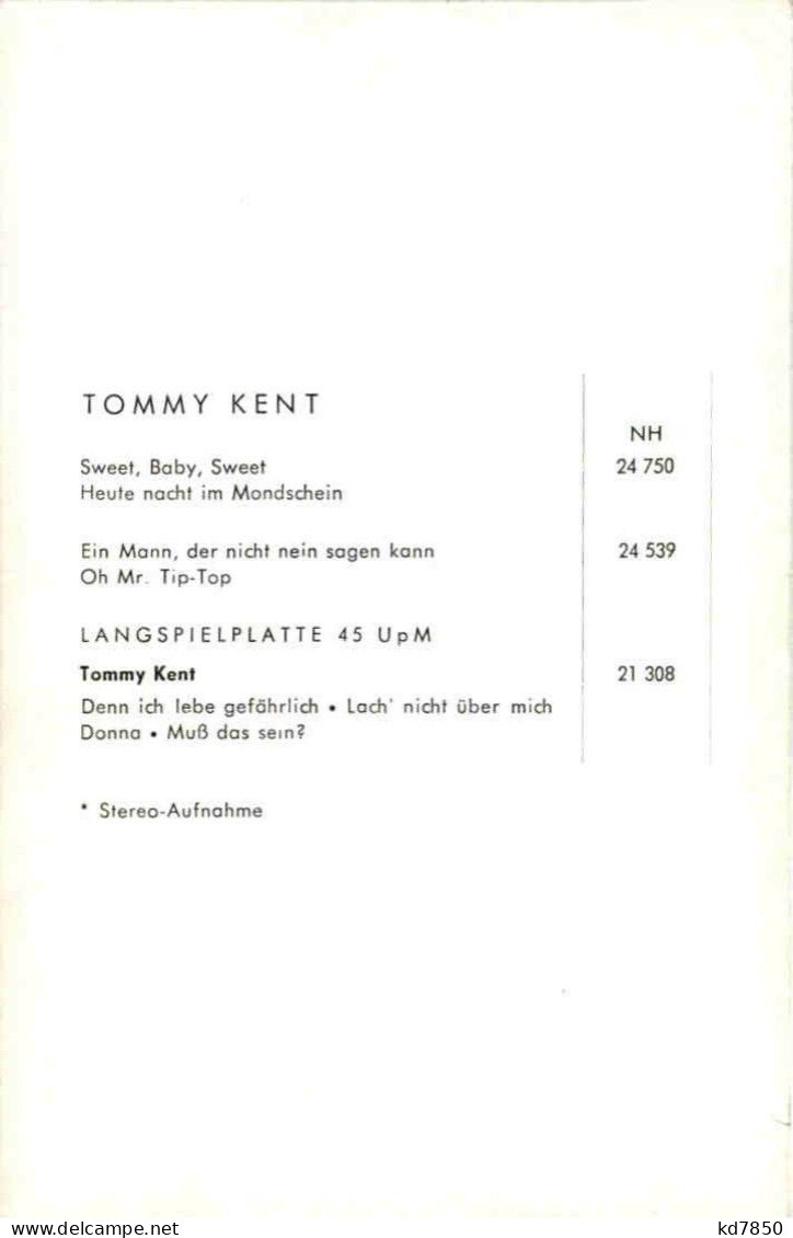 Tommy Kent - Musique Et Musiciens