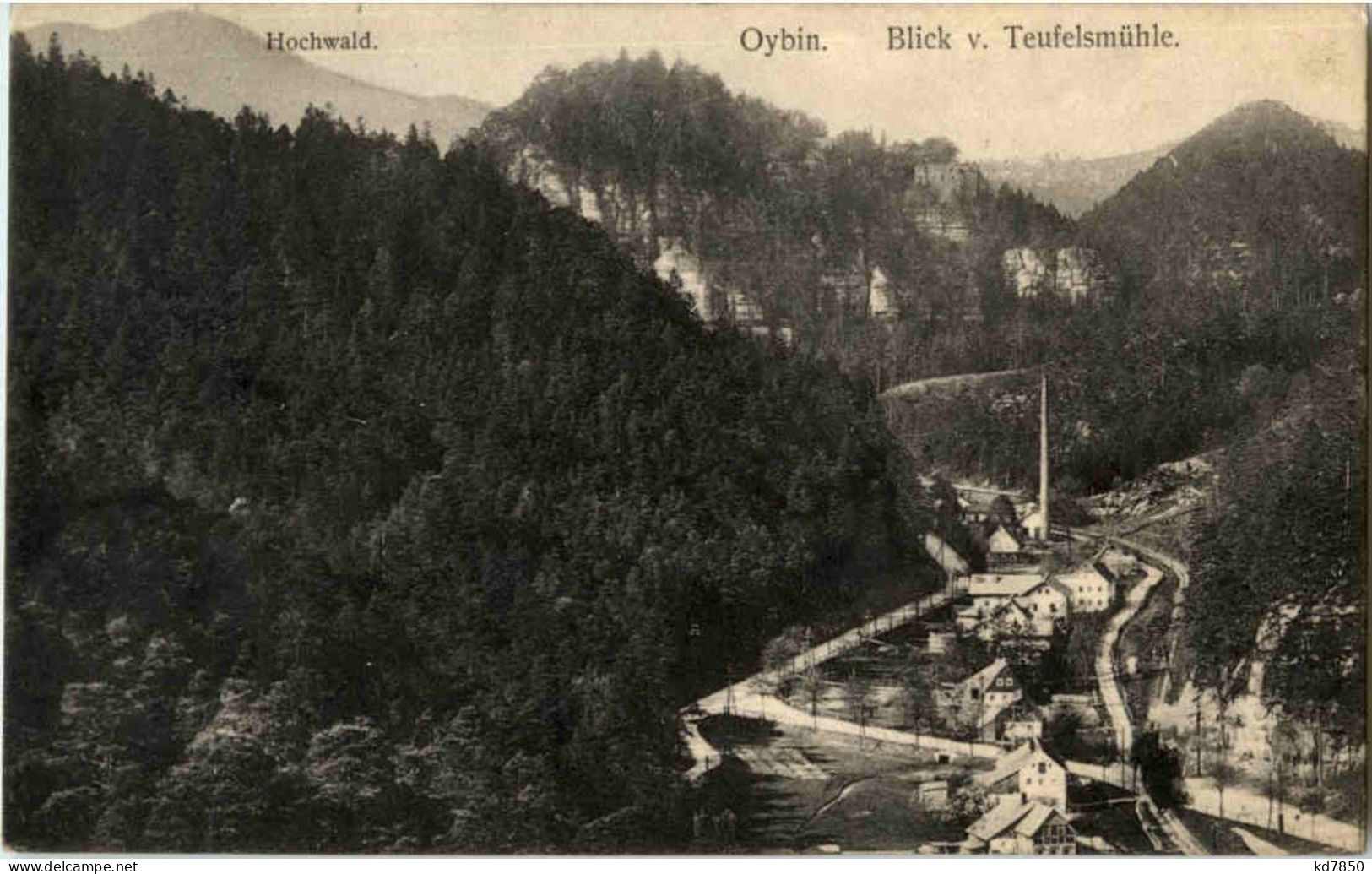 Oybin - Blick V. Teufelsmühle - Oybin