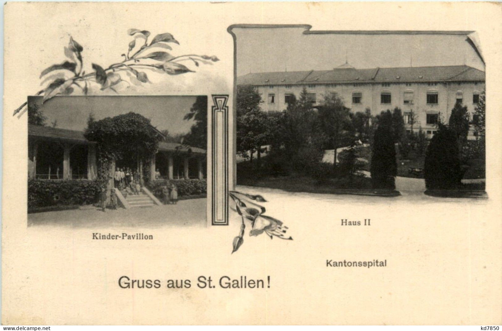 Gruss Aus St. Gallen - Kantons Spital - Saint-Gall