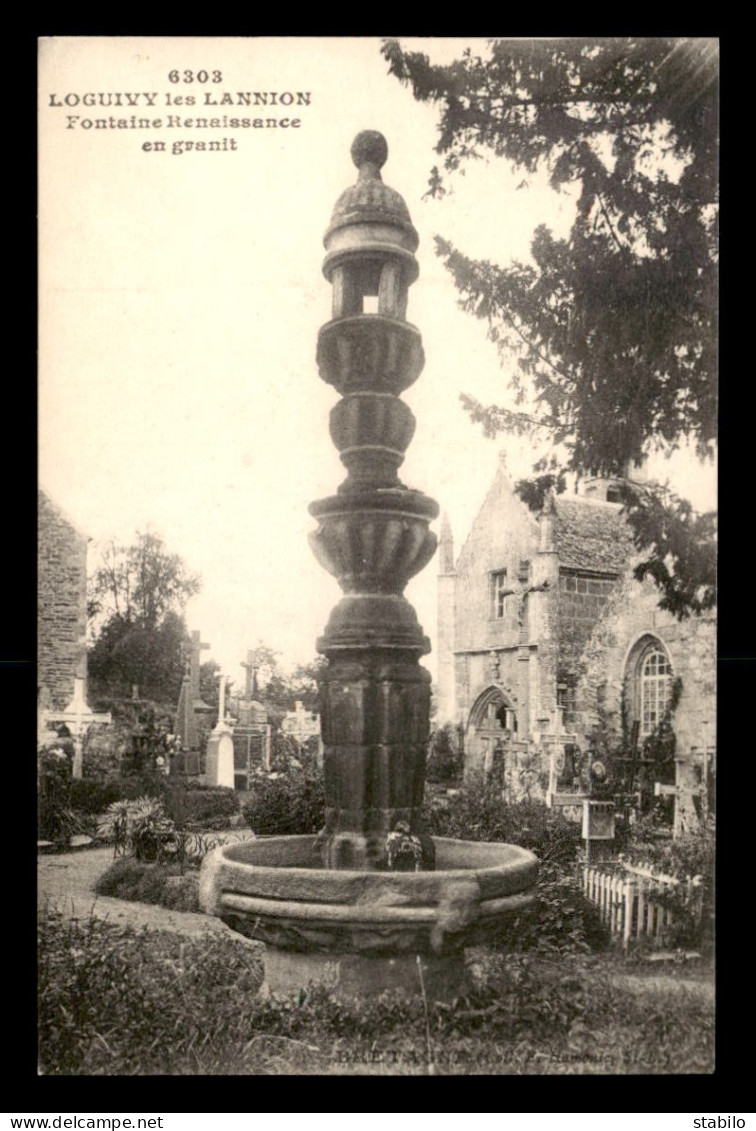 22 - LOGUIVY-LES-LANNION - FONTAINE RENAISSANCE EN GRANIT - Sonstige & Ohne Zuordnung