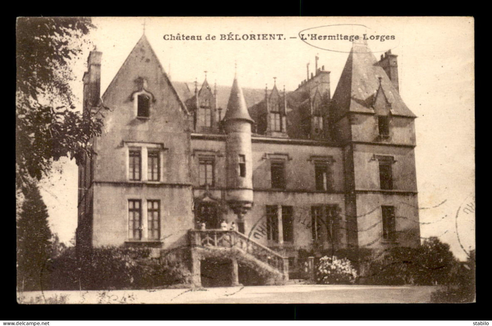 22 - CHATEAU DE BELORIENT - L'HERMITAGE LORGES - Autres & Non Classés