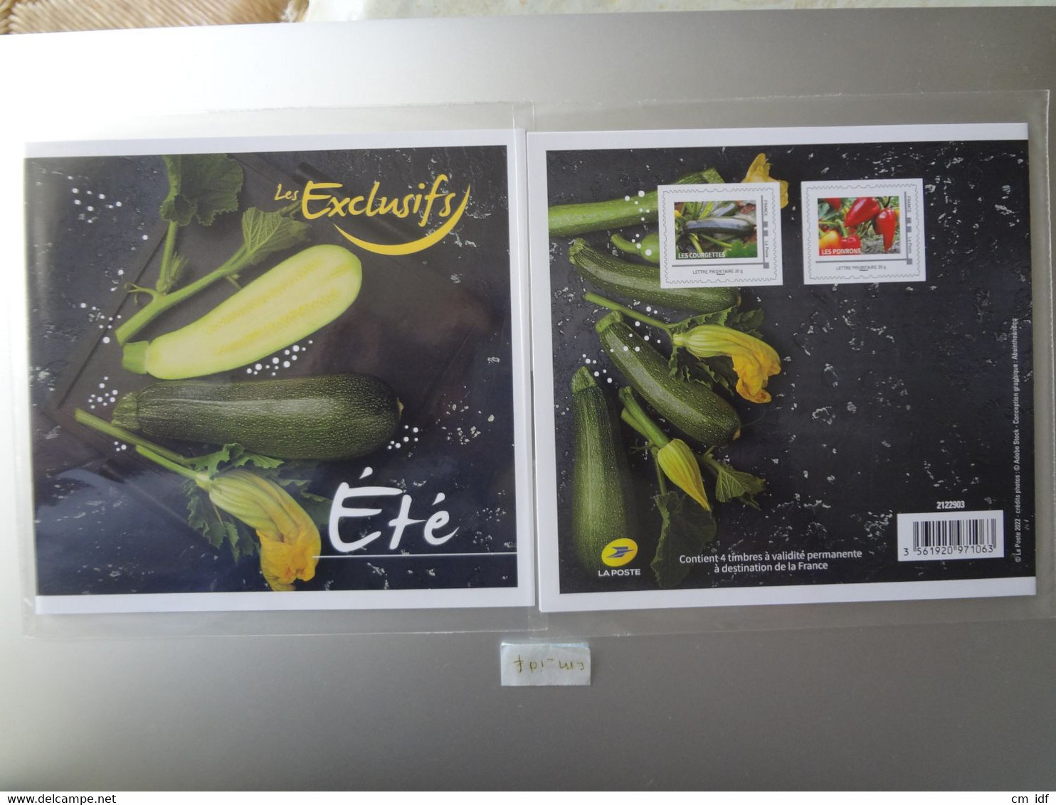 FRANCE 2022 " ÉTÉ LES EXCLUSIFS LA PETITE RECETTE " COLLECTOR  4 Timbres Lettre Prioritaire ADHÉSIF POIVRONS COURGETTES - Collectors