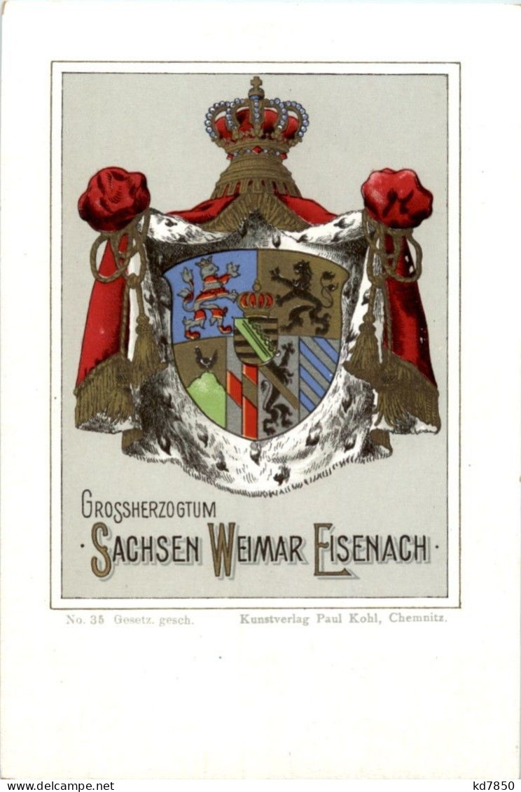 Grossherzogtum Sachsen Weimar Eisenach - Wappen - Weimar