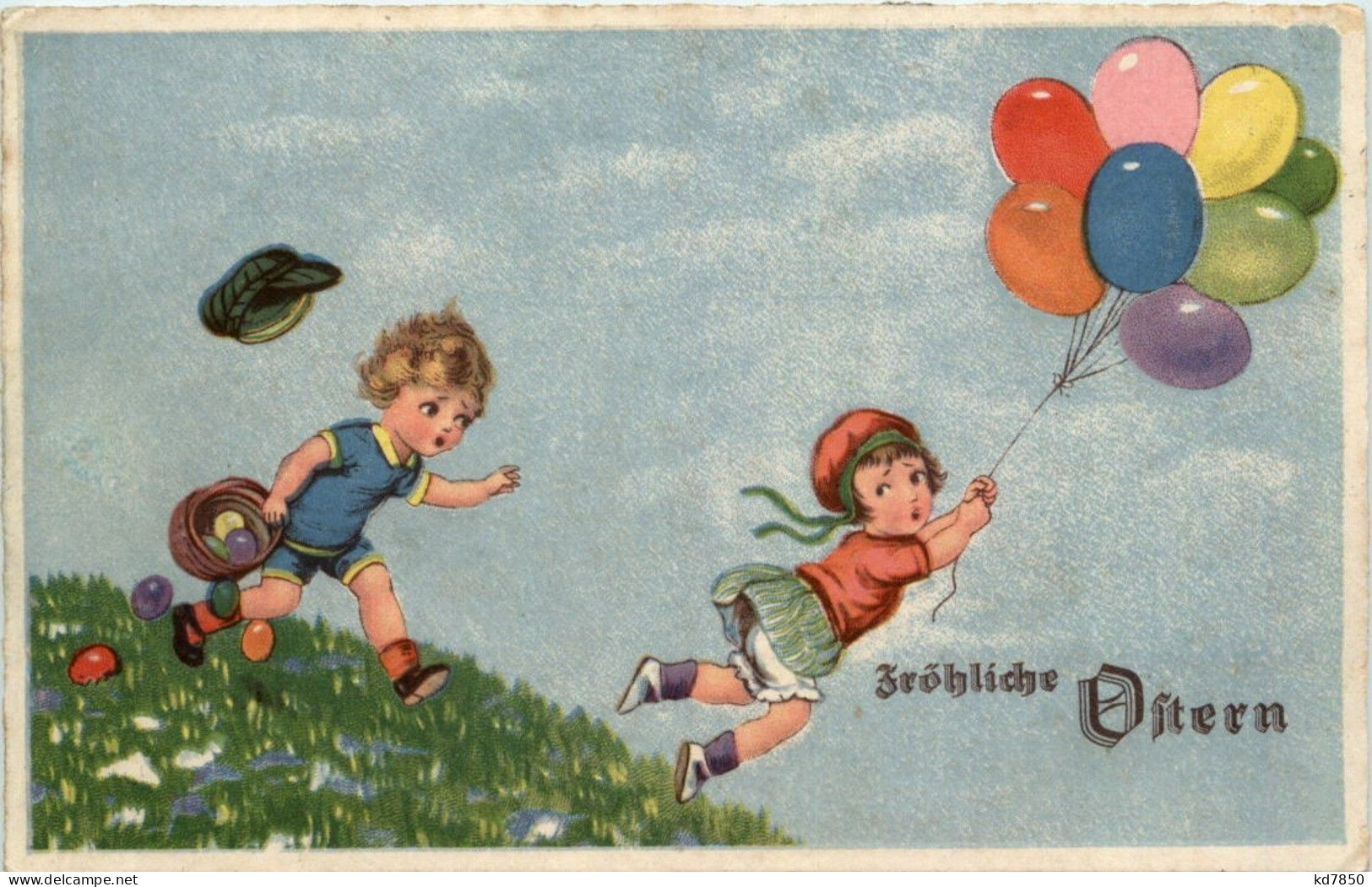 Kinder Mit Luftballons - Other & Unclassified