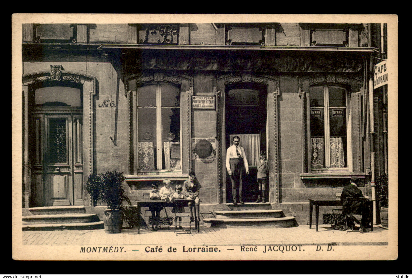 55 - MONTMEDY - CAFE DE LA LORRAINE RENE JACQUOT - EDITEUR D.DELBOY - Montmedy