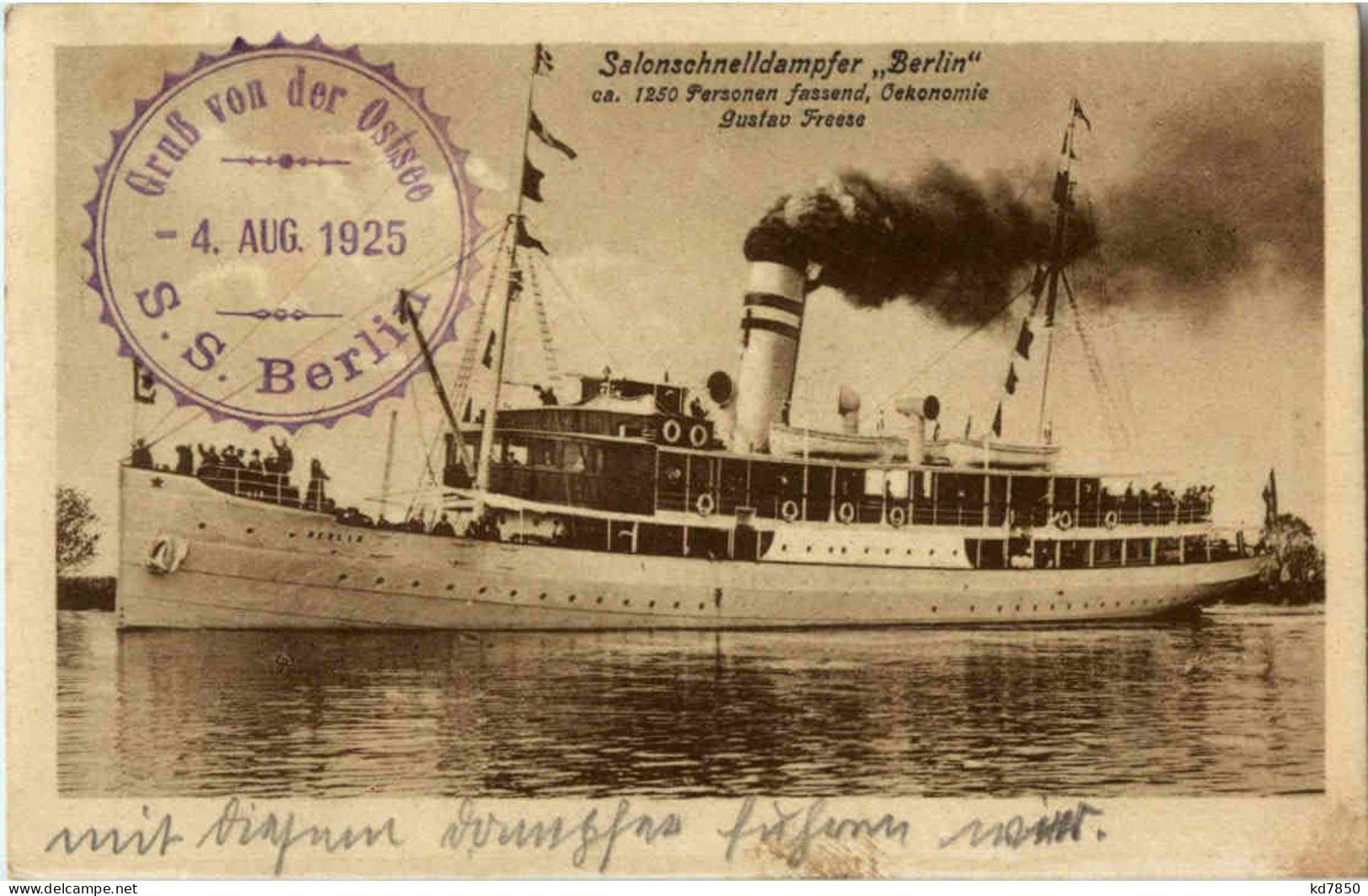 Salonschnelldaampfer Berlin - Steamers