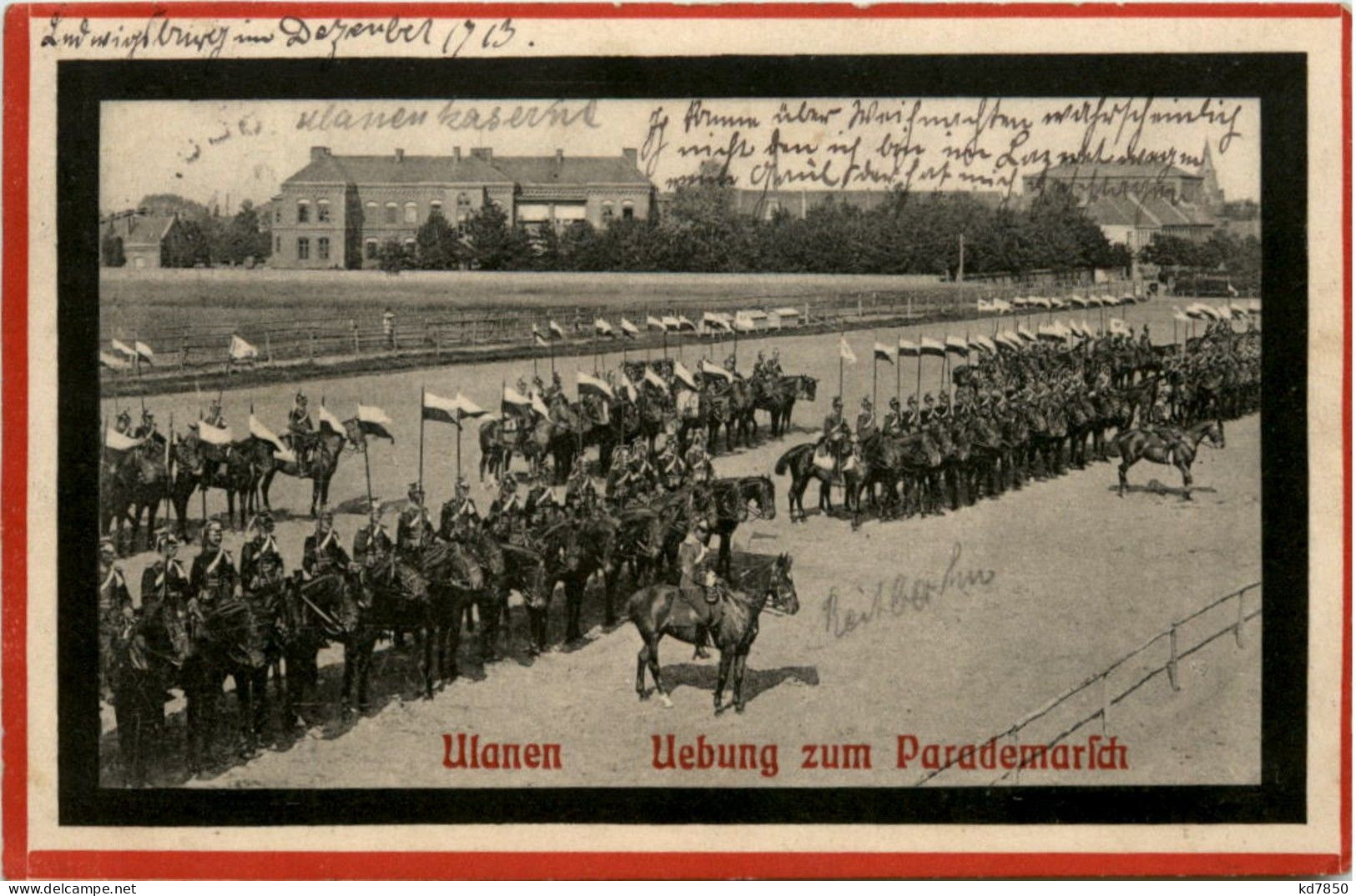 Ulanen . Uebung Zum Parademarsch - War 1914-18