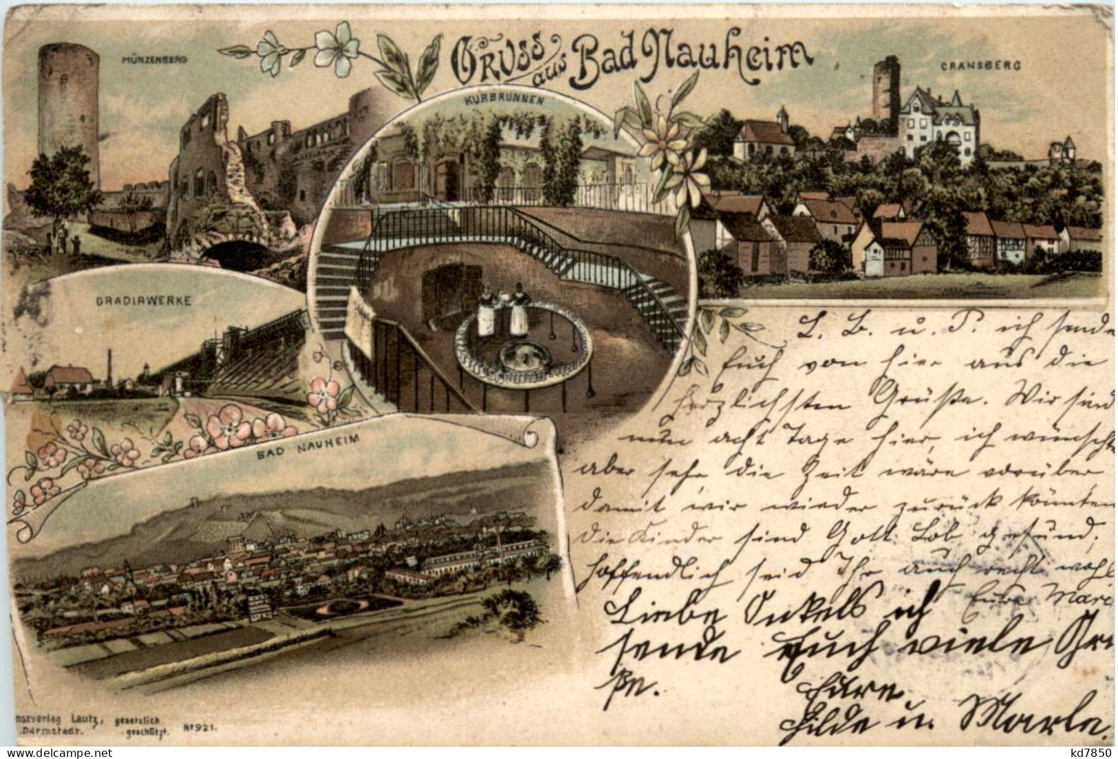 Gruss Aus Bad Nauheim - Litho - Bad Nauheim