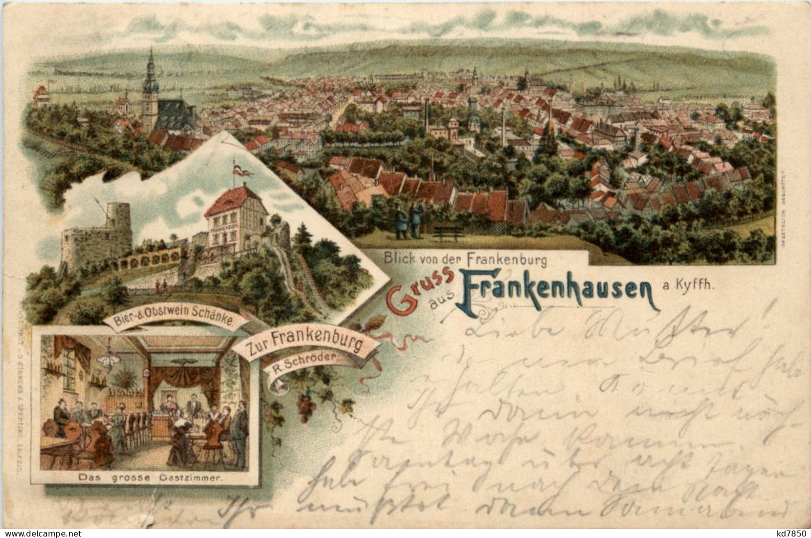 Gruss Aus Frankenhausen - Litho - Bad Frankenhausen