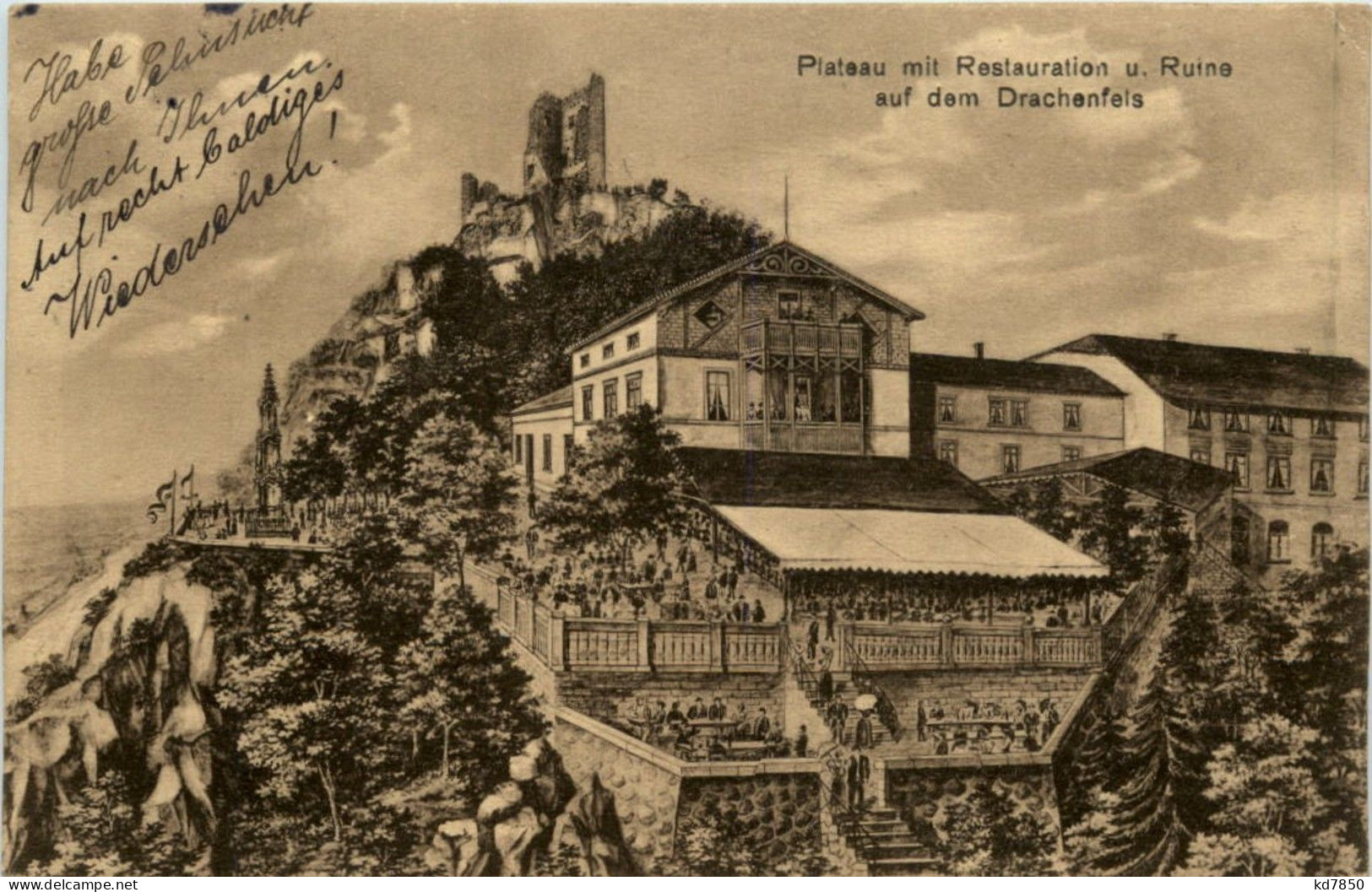Plateau Mit Restauration Auf Dem Drachenfels - Koenigswinter