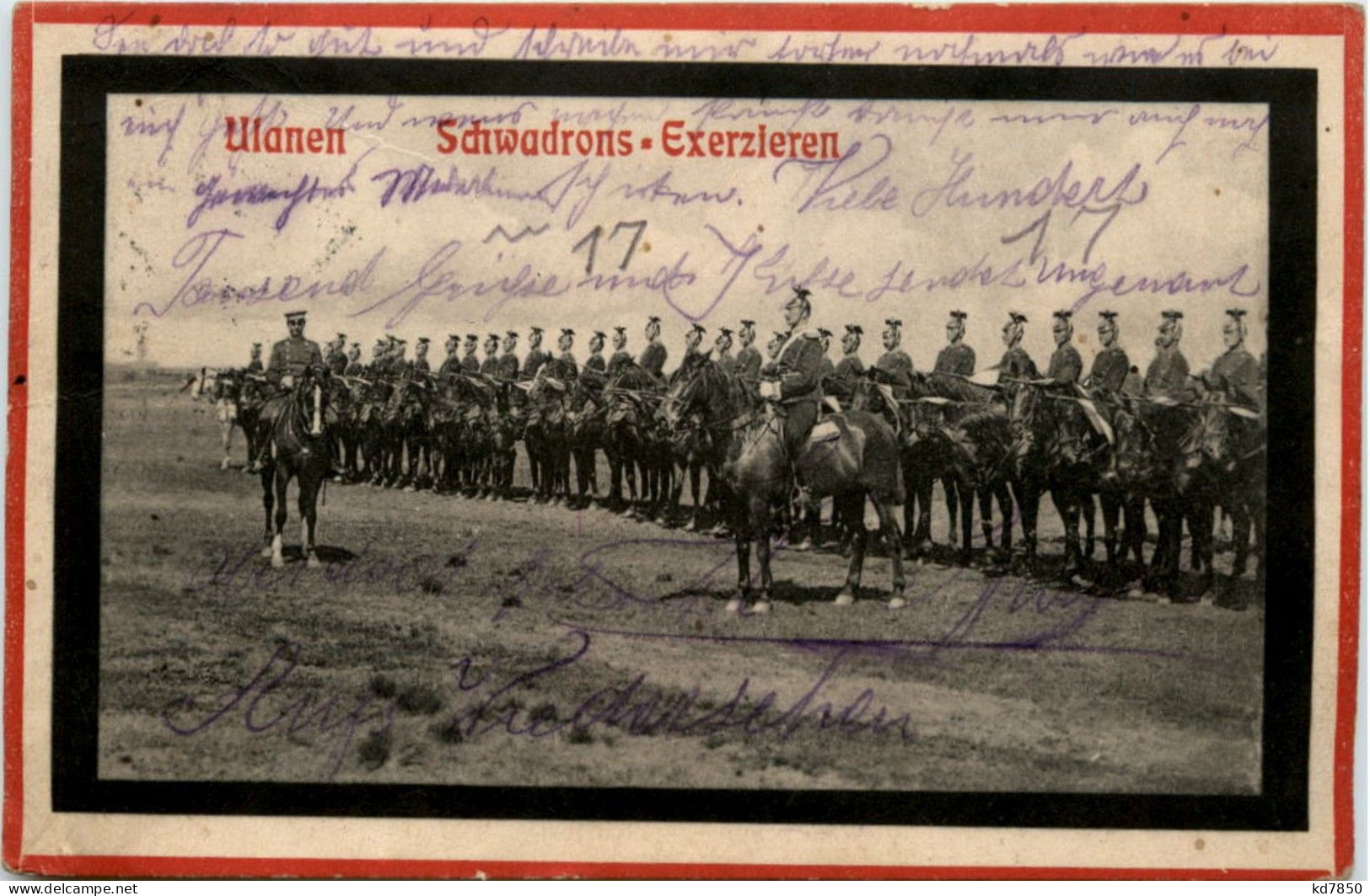 Ulanen - Schwadrons Exerzieren - War 1914-18