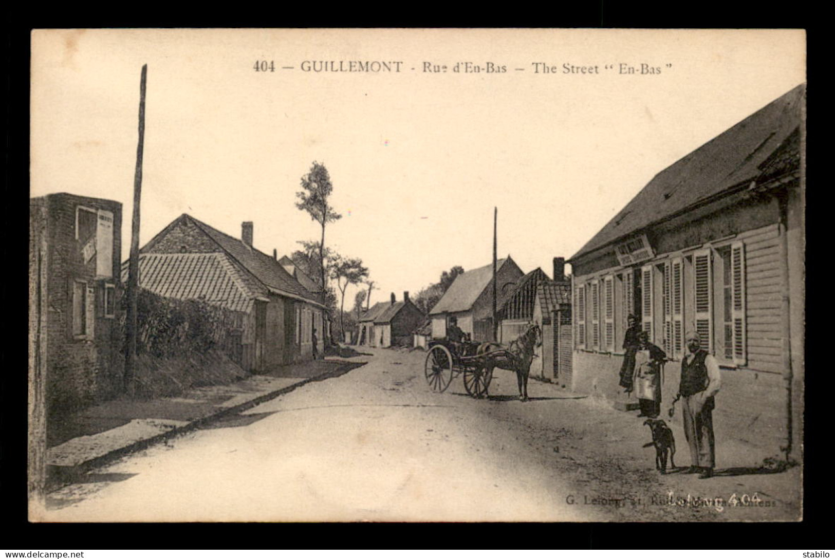 80 - GUILLEMONT - RUE D'EN-BAS - Sonstige & Ohne Zuordnung