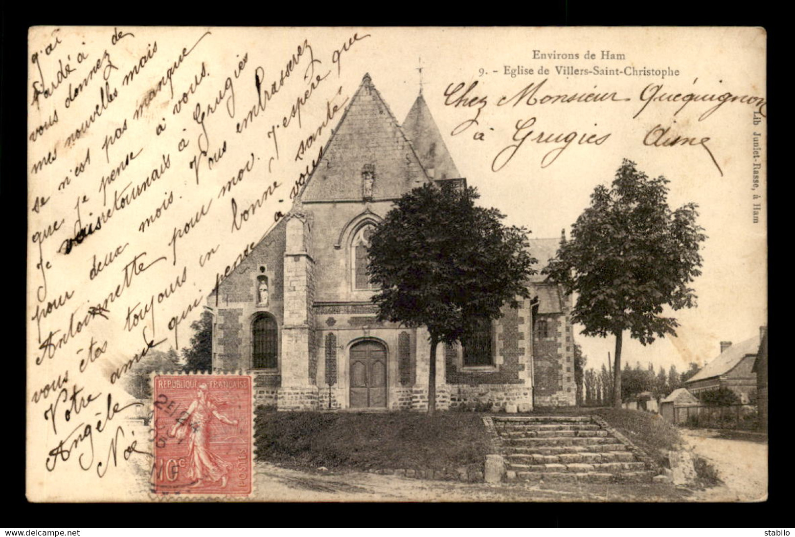 80 - VILLERS-SAINT-CHRISTOPHE - L'EGLISE - Autres & Non Classés