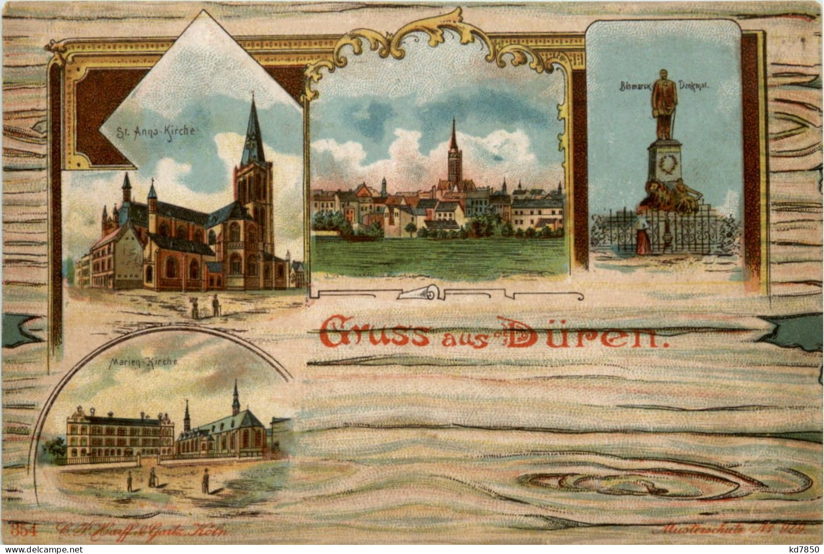 Gruss Aus Düren - Litho - Dueren