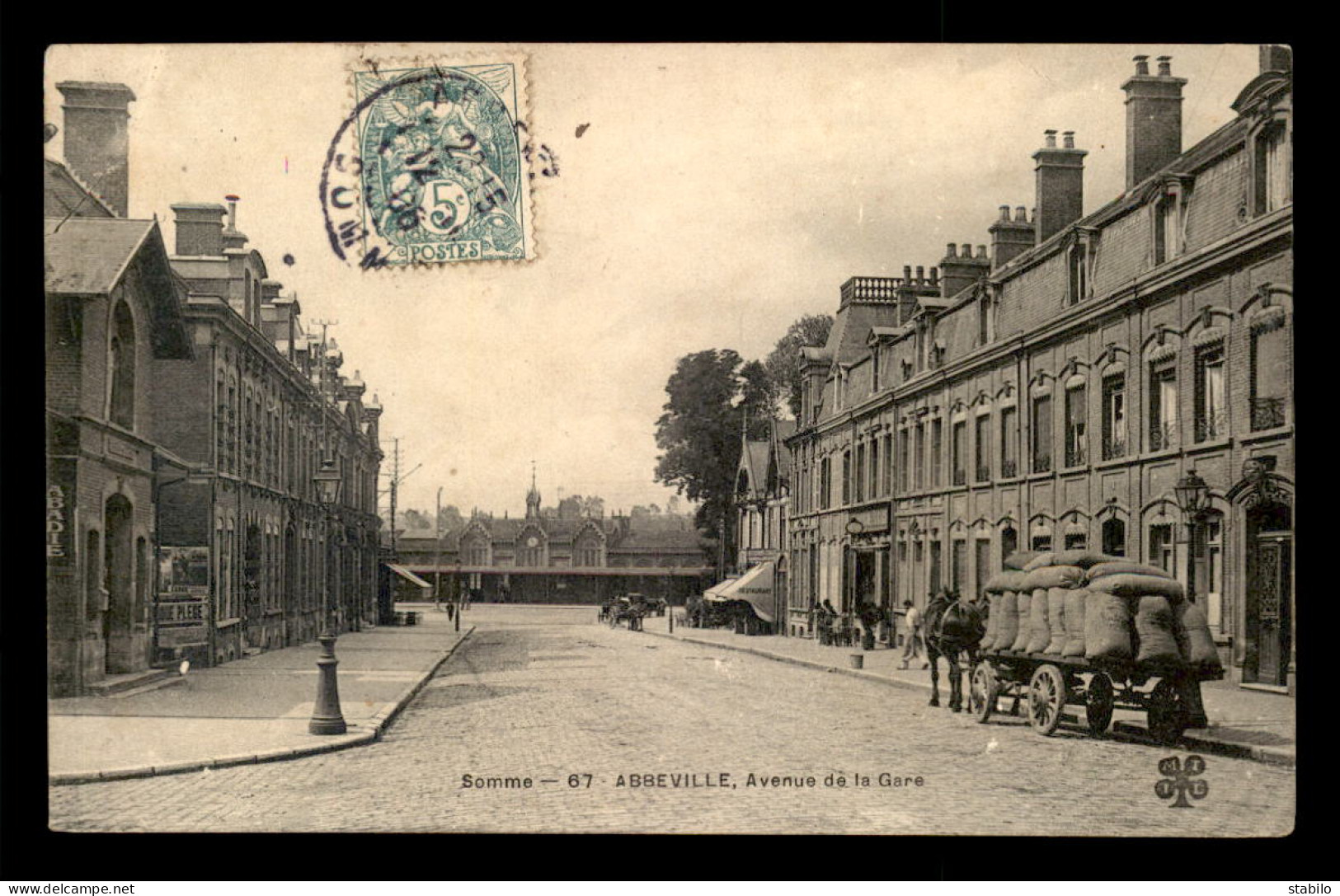 80 - ABBEVILLE - AVENUE DE LA GARE - Abbeville