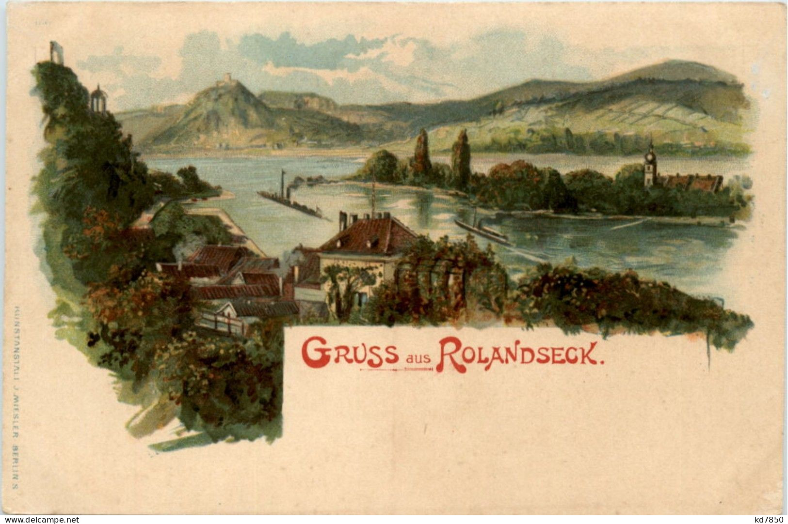 Gruss Aus Rolandseck - Litho - Remagen