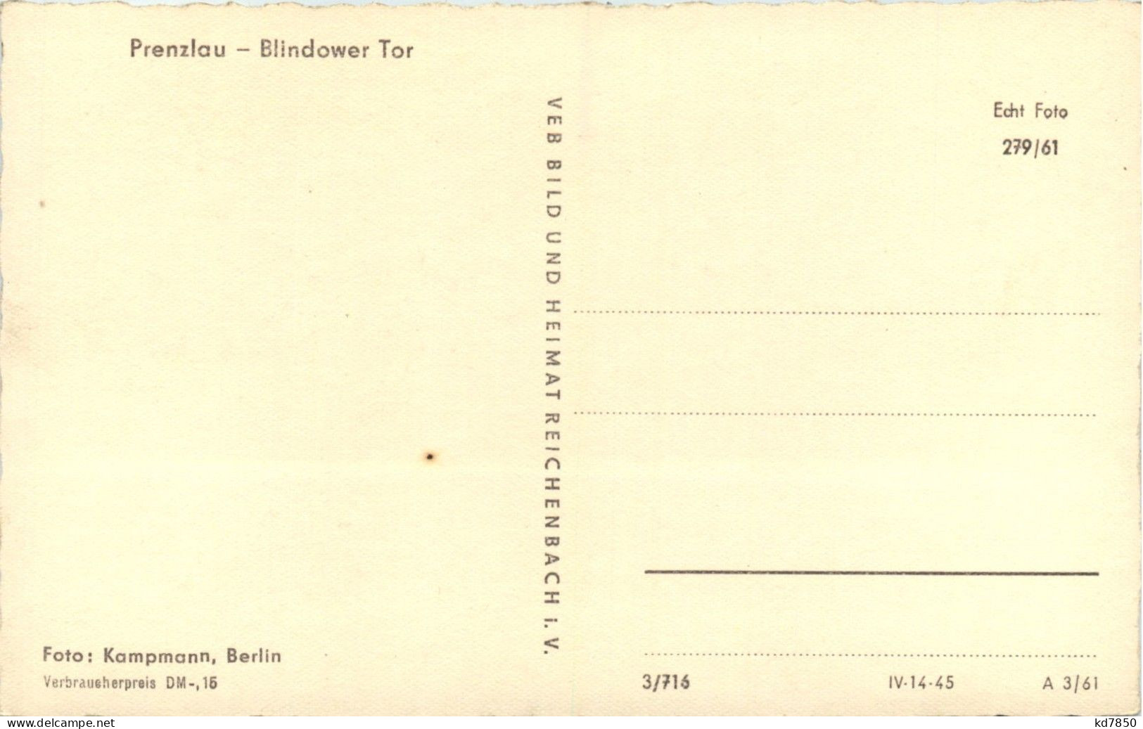 Prenzlau - Bindower Tor - Prenzlau