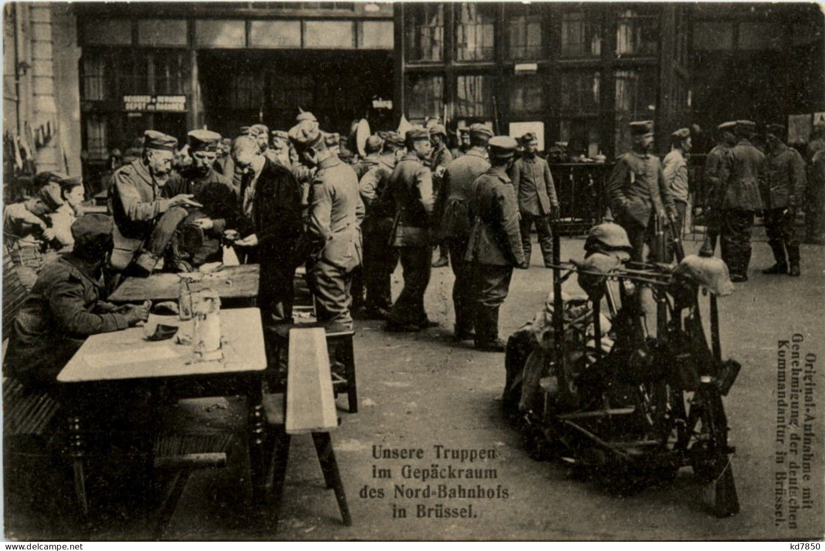 Brüssel - Nord Bahnhof - Bruxelles Gare Du Nord - Feldpost - Andere & Zonder Classificatie