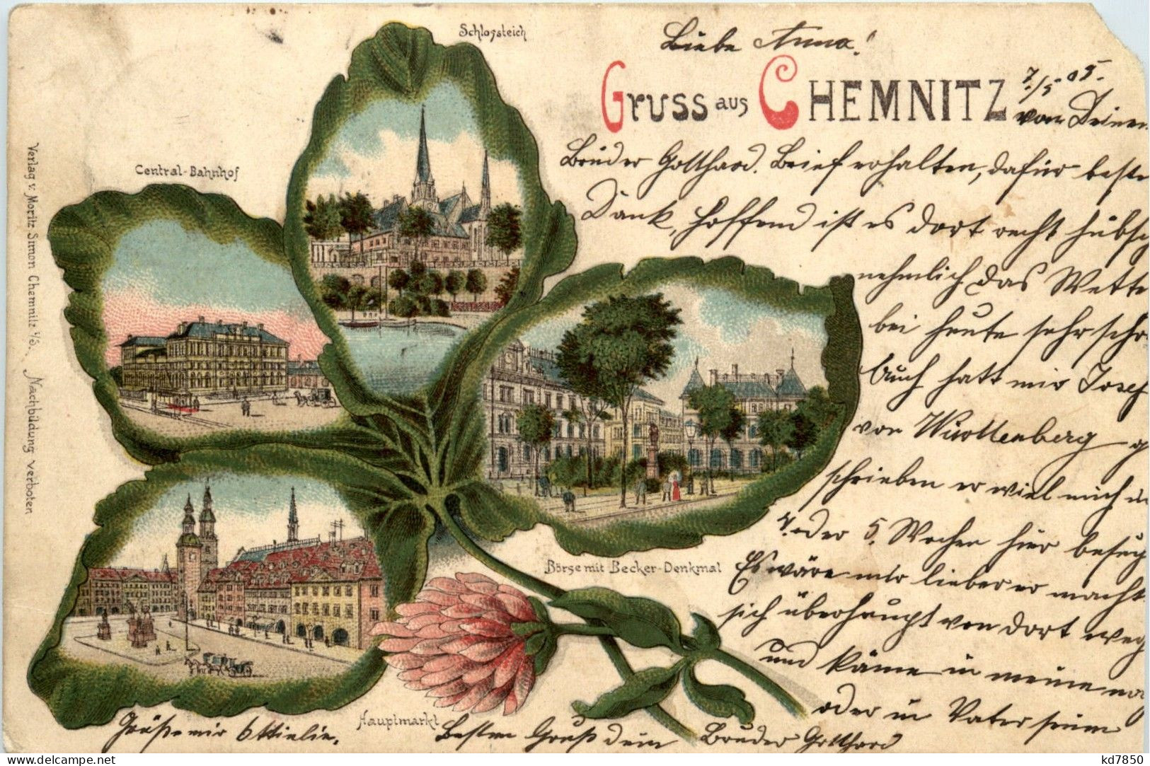 Gruss Aus Chemnitz - Litho - Chemnitz