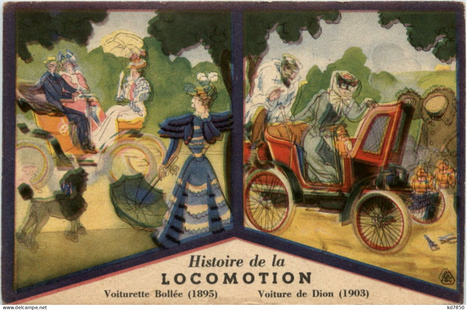 Werbekarte Lion Noir - Paris - Werbepostkarten