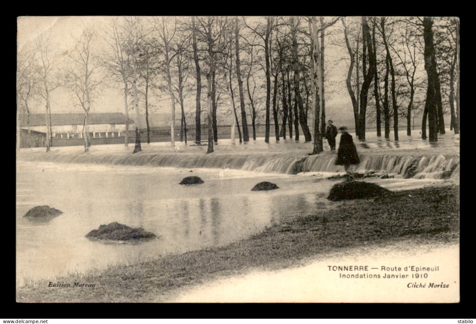 89 - TONNERRE - INONDATIONS DE 1910 - ROUTE D'EPINEUIL  - Tonnerre