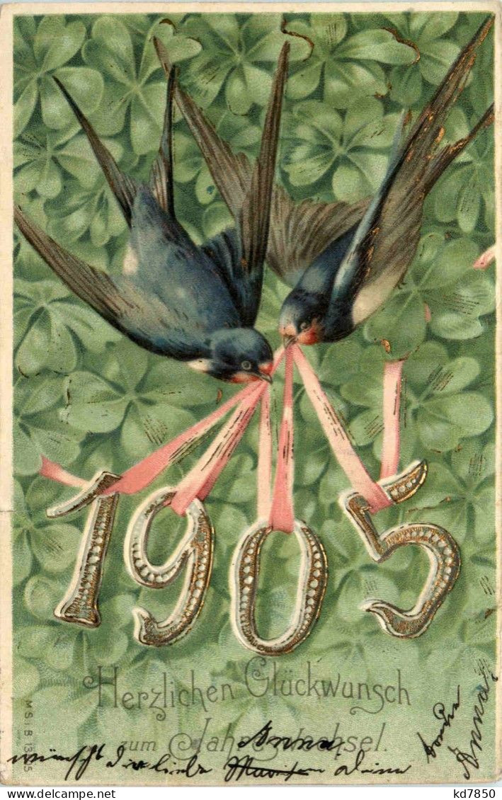 Neujahr - Jahreszahl 1905 - Nouvel An