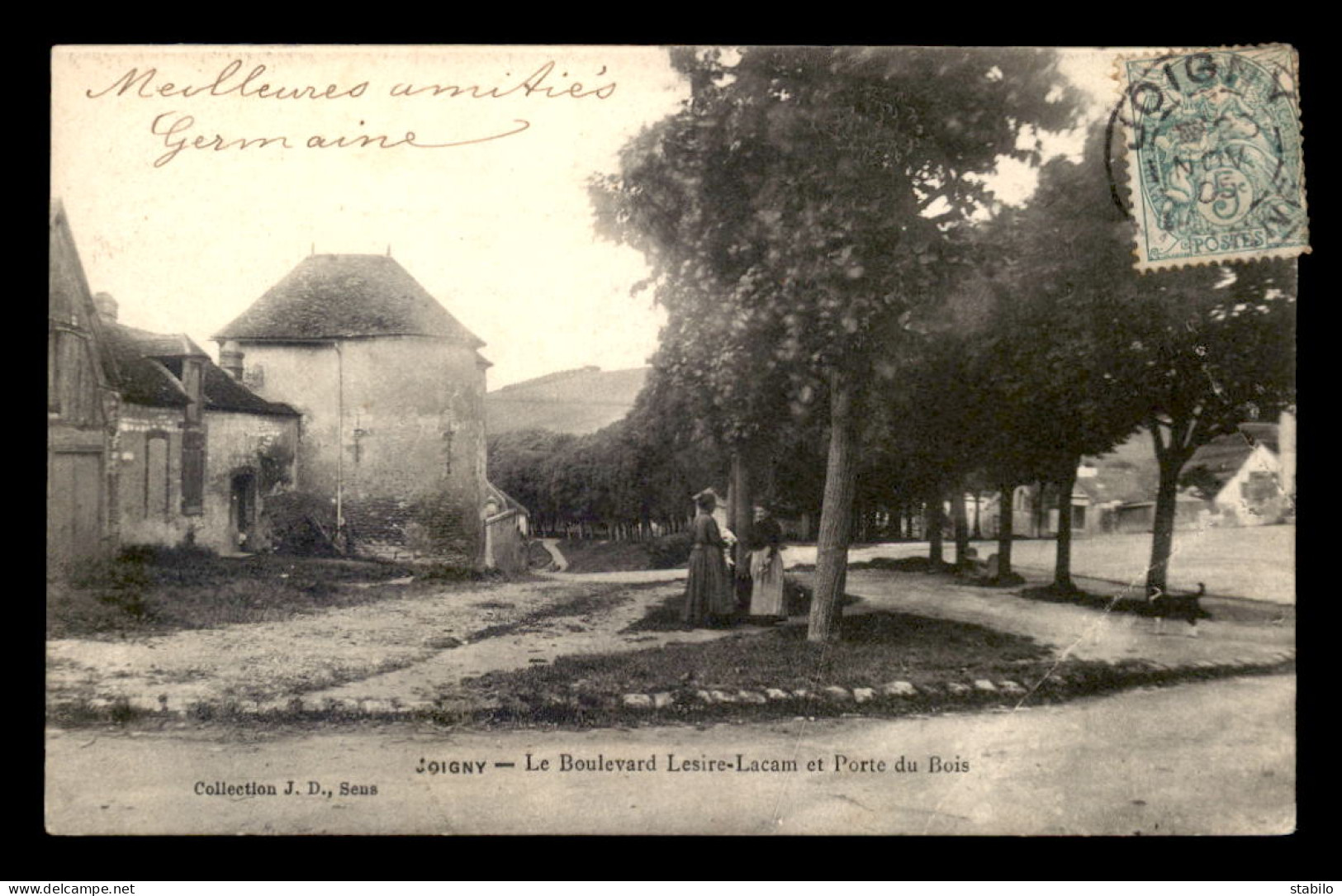 89 - JOIGNY - LE BOULEVARD LESIRE-LACAM ET PORTE DU BOIS - Joigny