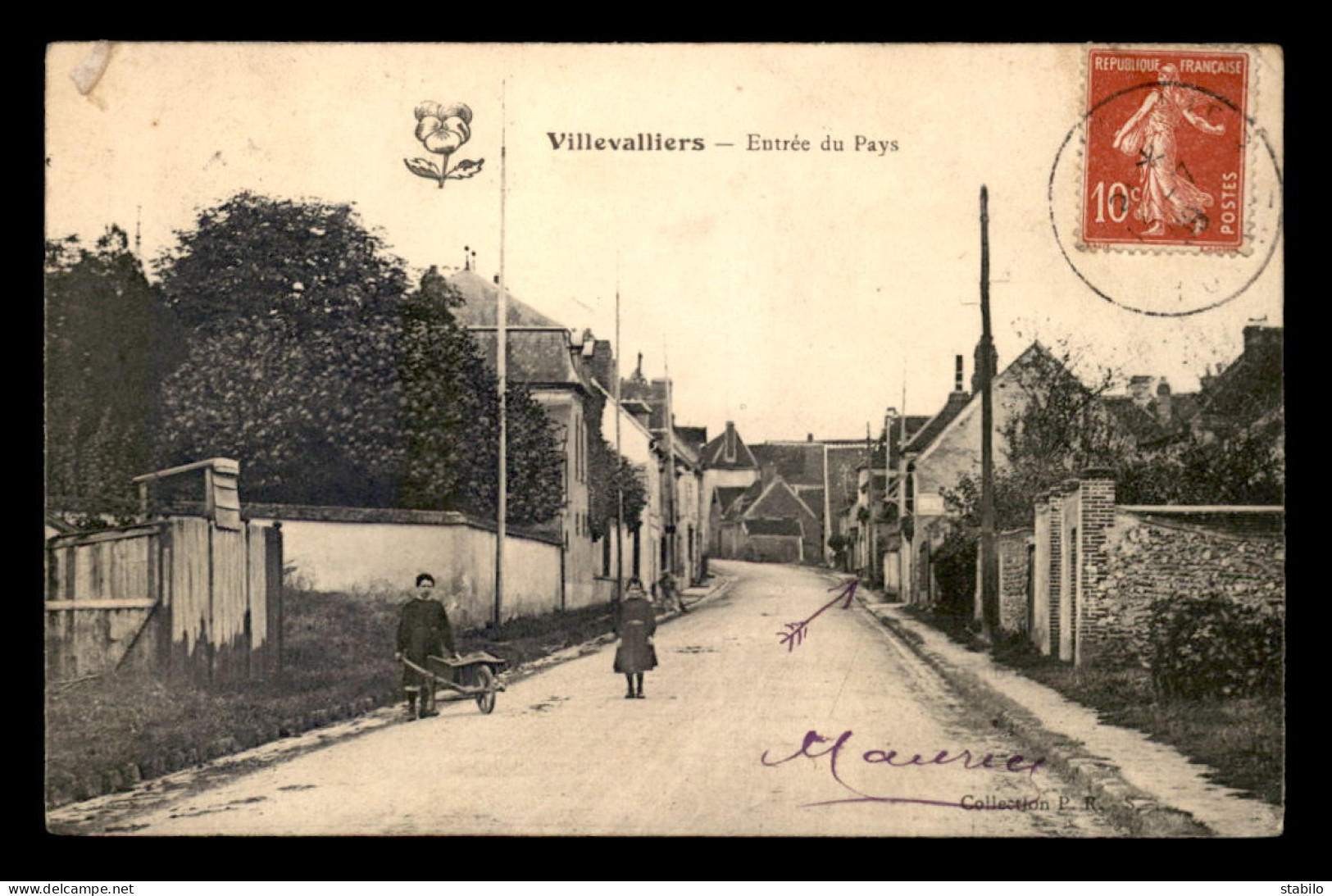 89 - VILLEVALLIERS - ENTREE DU PAYS - Autres & Non Classés