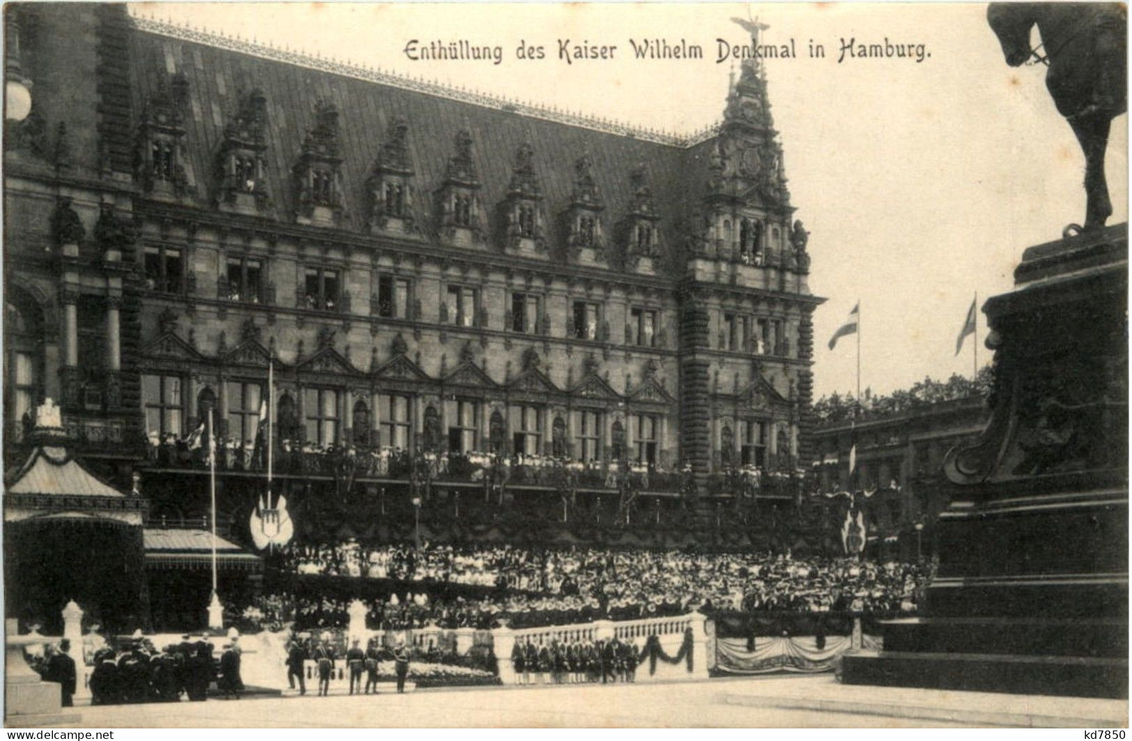 Hamburg - Enthüllung Des Kaiser Wilhelm Denkmal 1903 - Sonstige & Ohne Zuordnung