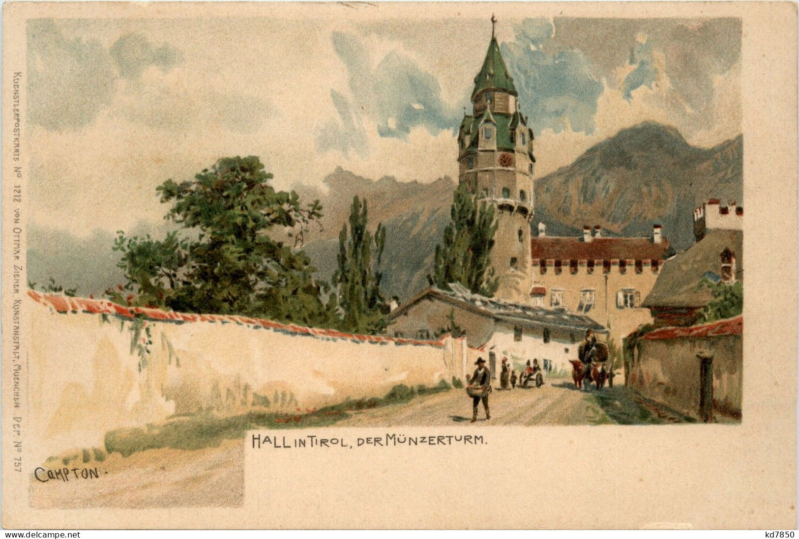 Hall In Tirol - Litho - Hall In Tirol