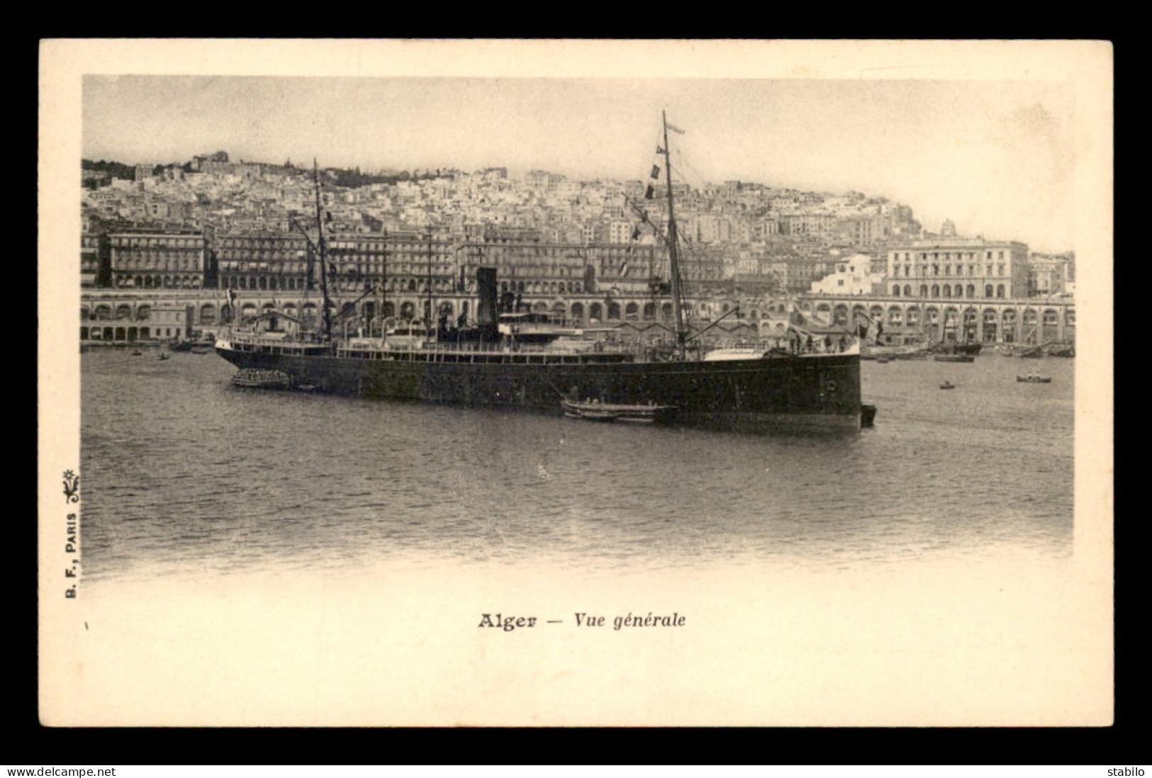 ALGERIE - ALGER - VUE GENERALE - PAQUEBOT EUGENE PEIRERE - Alger