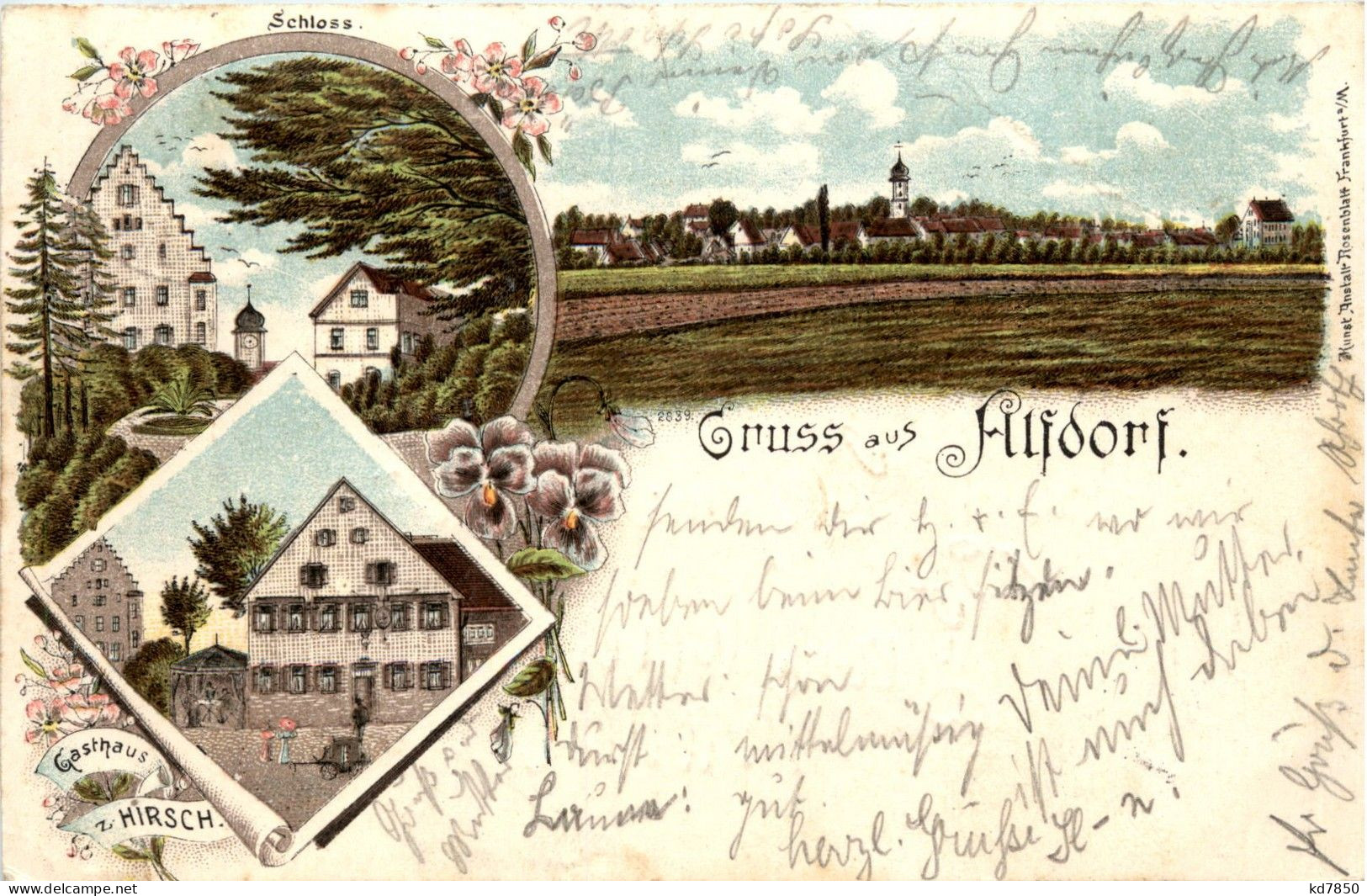Gruss Aus Alfdorf - Litho - Other & Unclassified